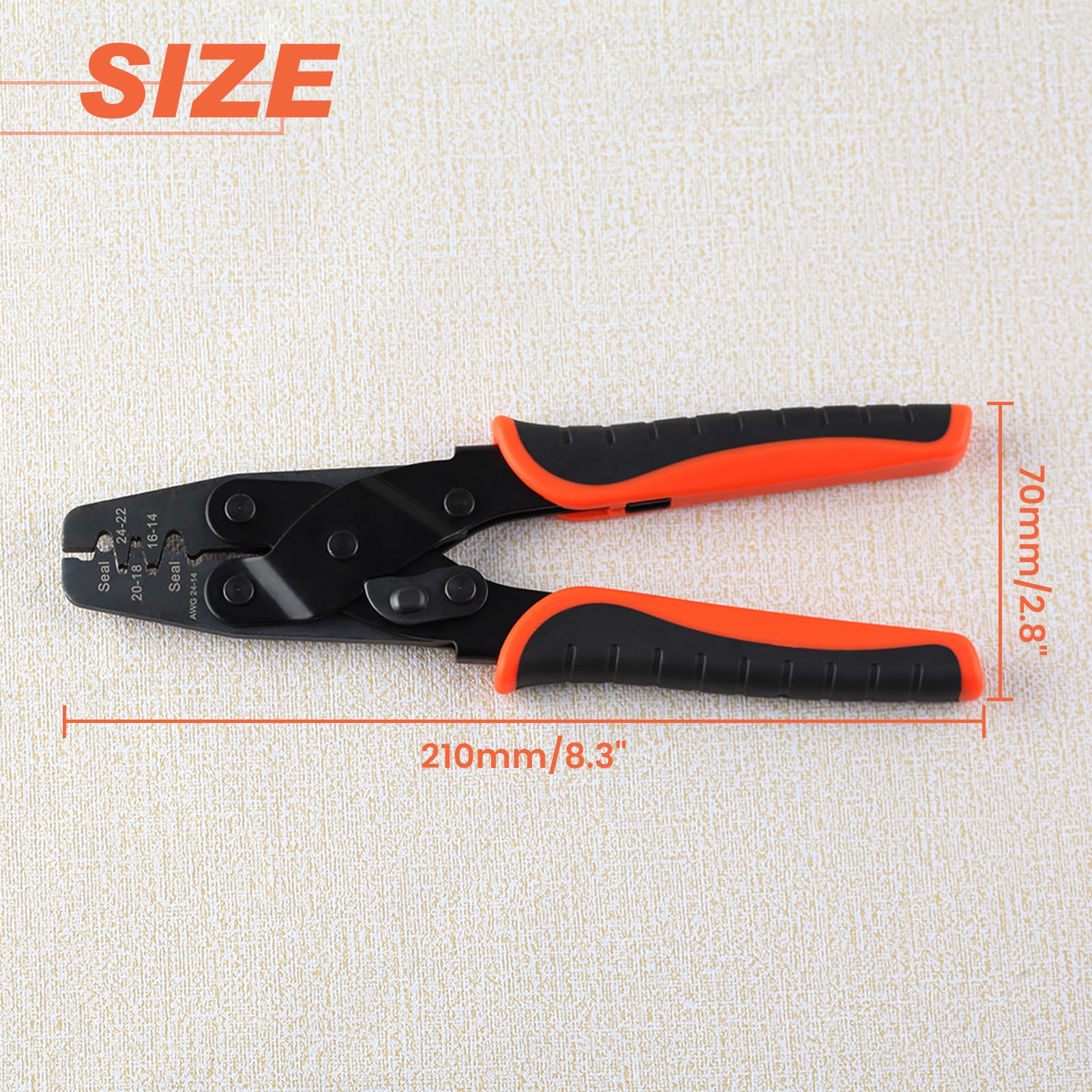 LeonTool Pinces pince à sertir 1424B AWG 24-14 auto
