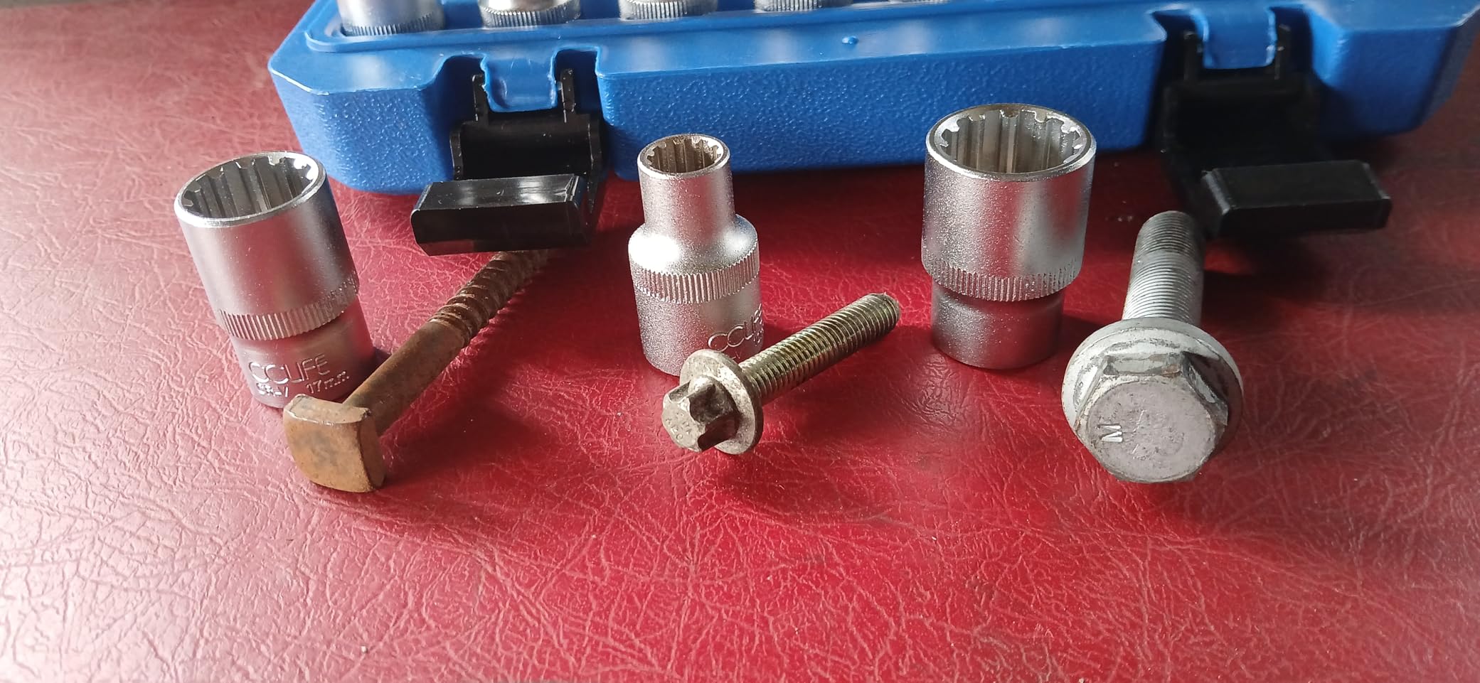 CCLIFE Socket and Bit Sets coffret douilles 1/2 21 pcs Cr-V