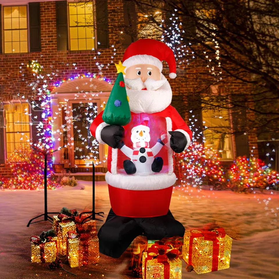 CCLIFE DIY Tools Bonhomme de Neige Gonflable LED 150 cm
