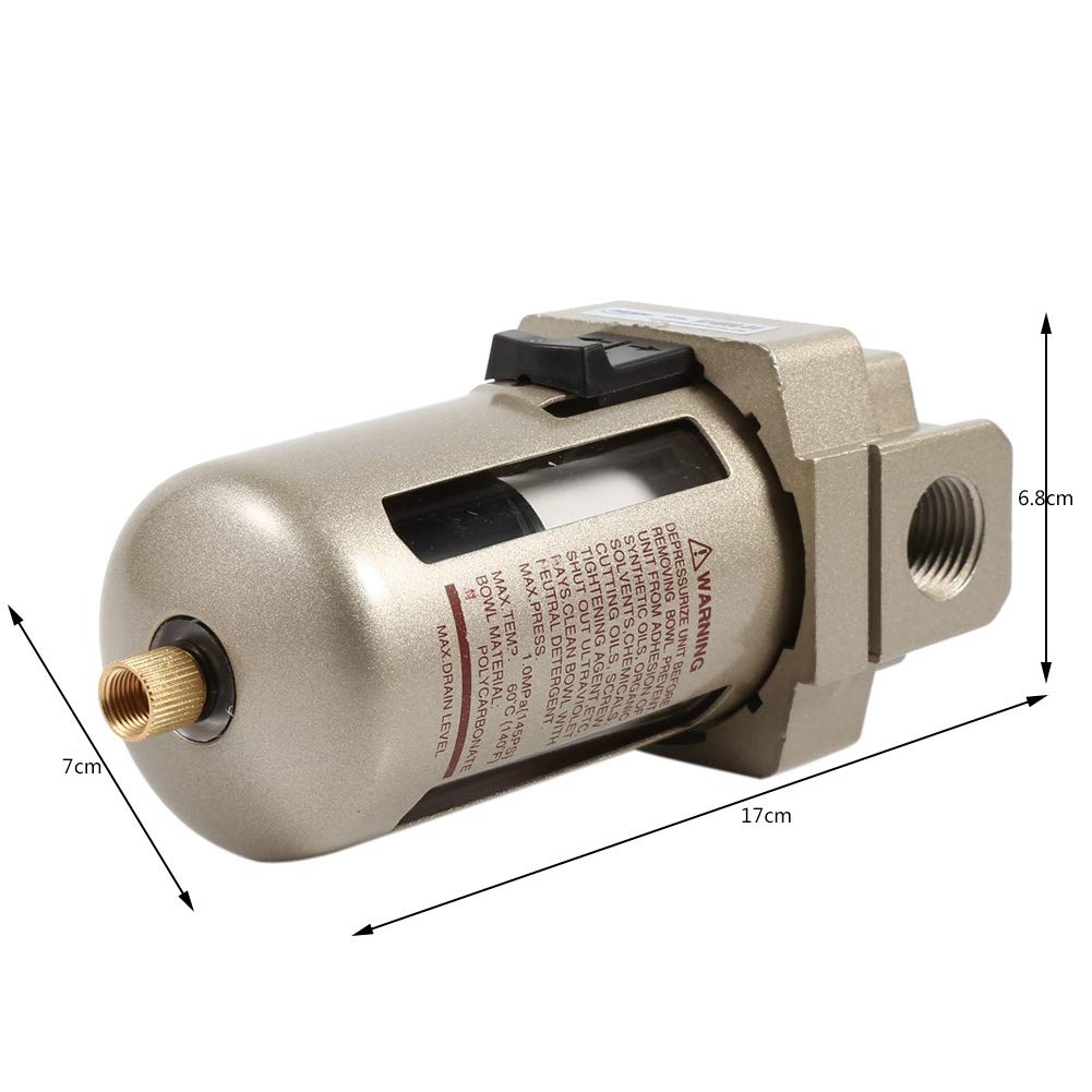 OUKENS Outillage piège eau compresseur filtre 1/2 pouce 5 µm
