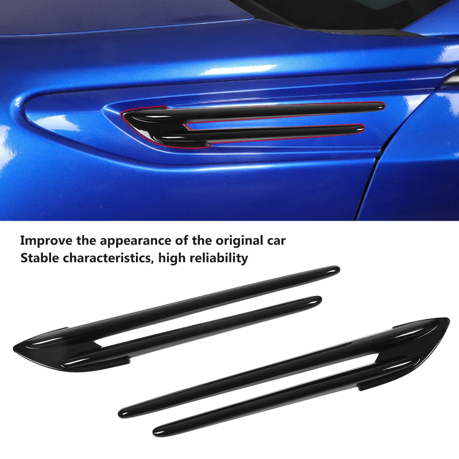 OUKENS Enjoliveur évent aile noir Subaru BRZ 2017-2020 x2