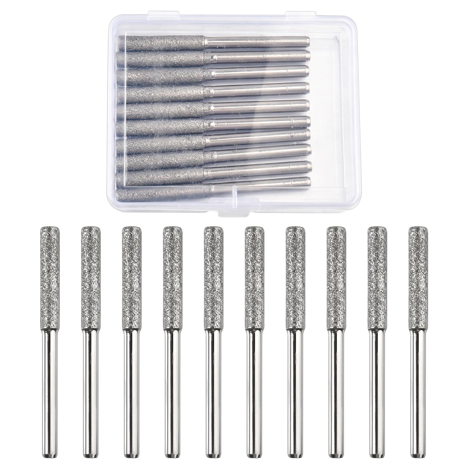 LEONTOOL Outils de Jardinage Lime Diamant 4mm Lot 10 avec Boîte