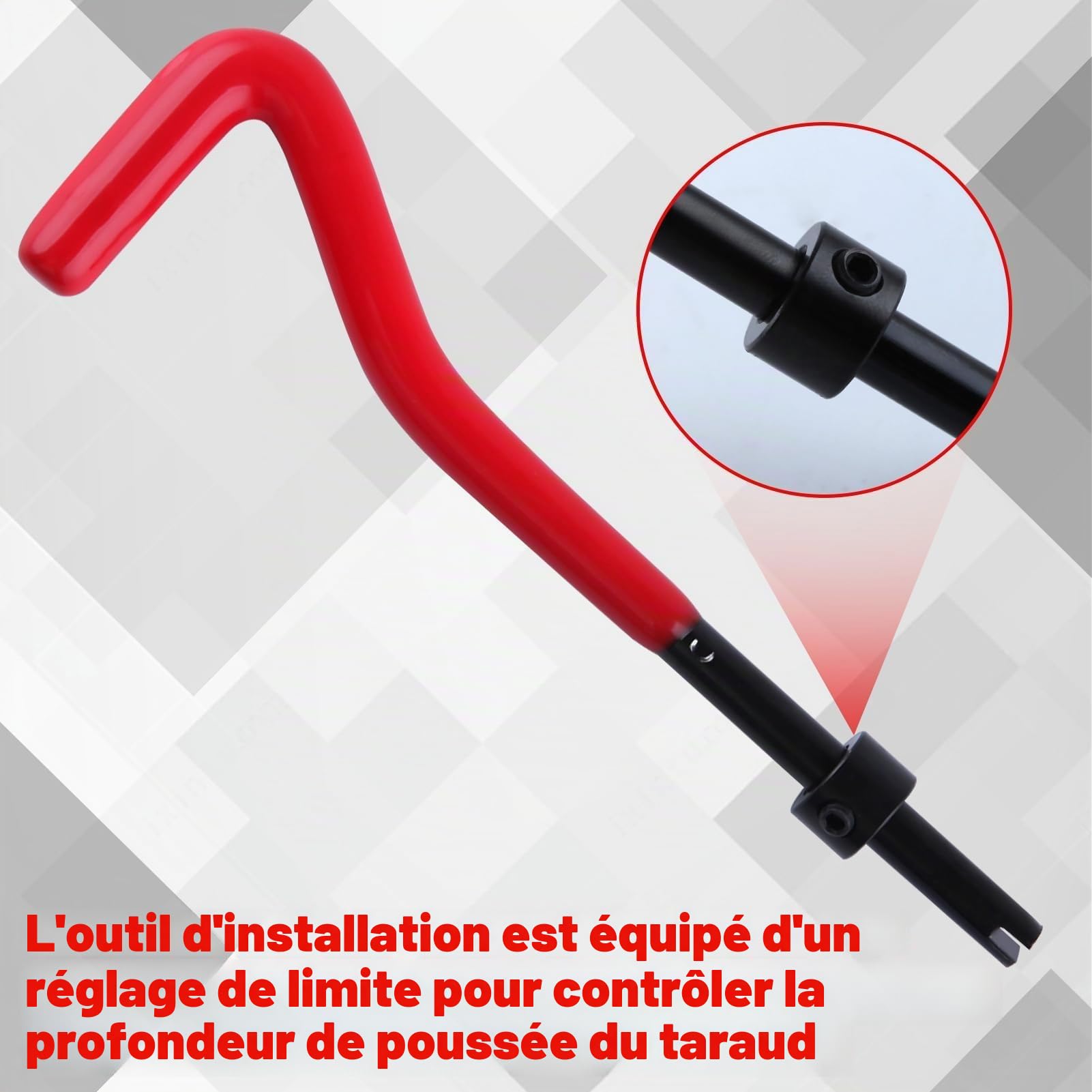LEONTOOL Kits de Réparation Filetés M8x1.25 30 pièces