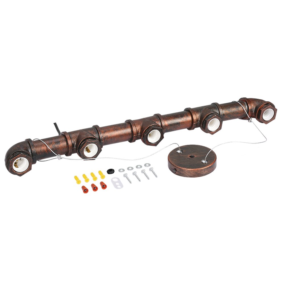 CCLIFE DIY Tools suspension industrielle bronze E27 5 lampes