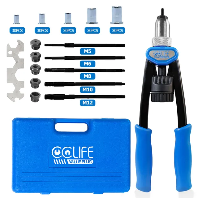 CCLIFE Rivet Guns pince à insert fileté M5-M12 150 écrous