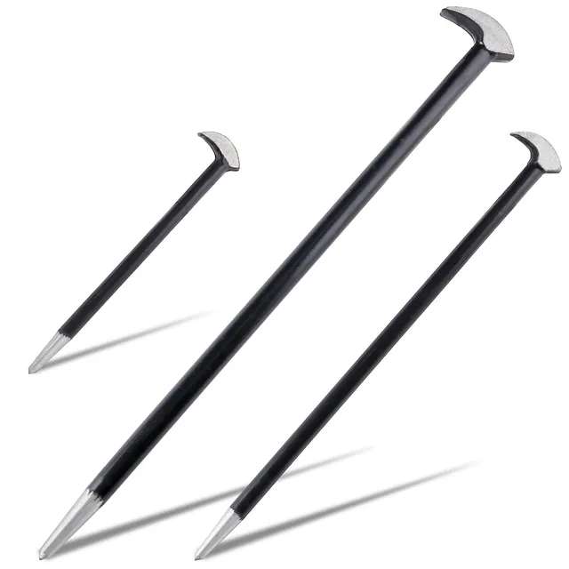 LEONTOOL Outils Automobiles pied de biche lot de 3 acier carbone