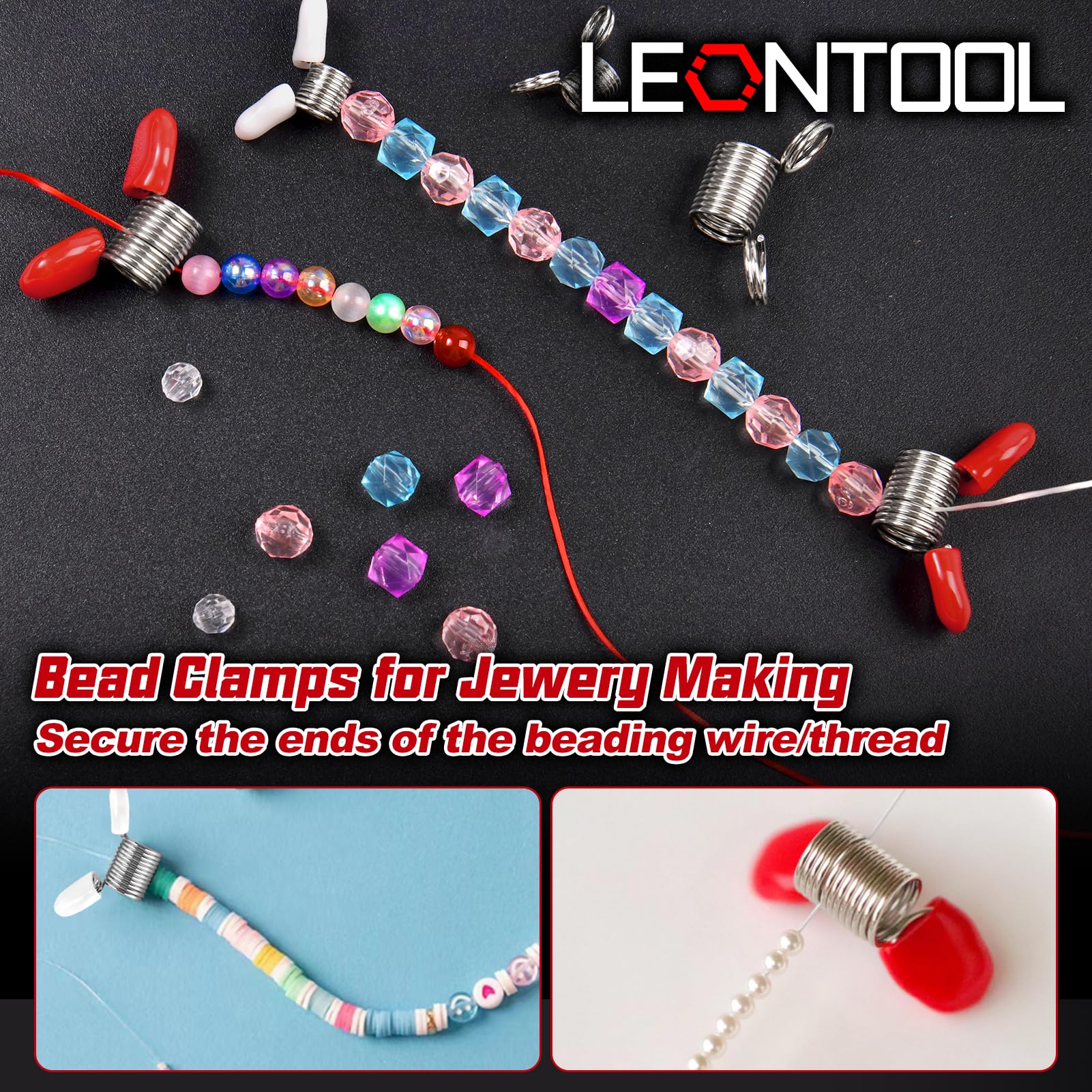 LEONTOOL Pinces pince à perles 10 mm lot de 8 acier