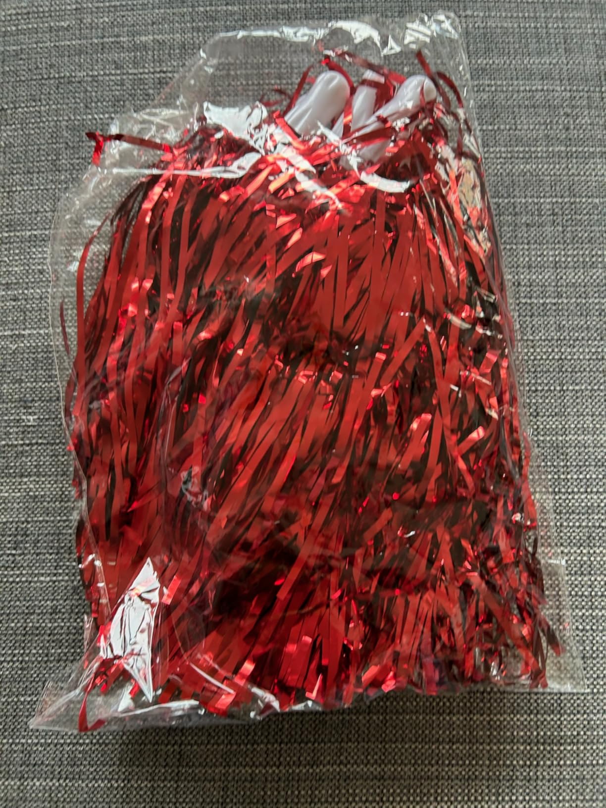 OUKENS pompons pom-pom girl bleu 6 pièces PET