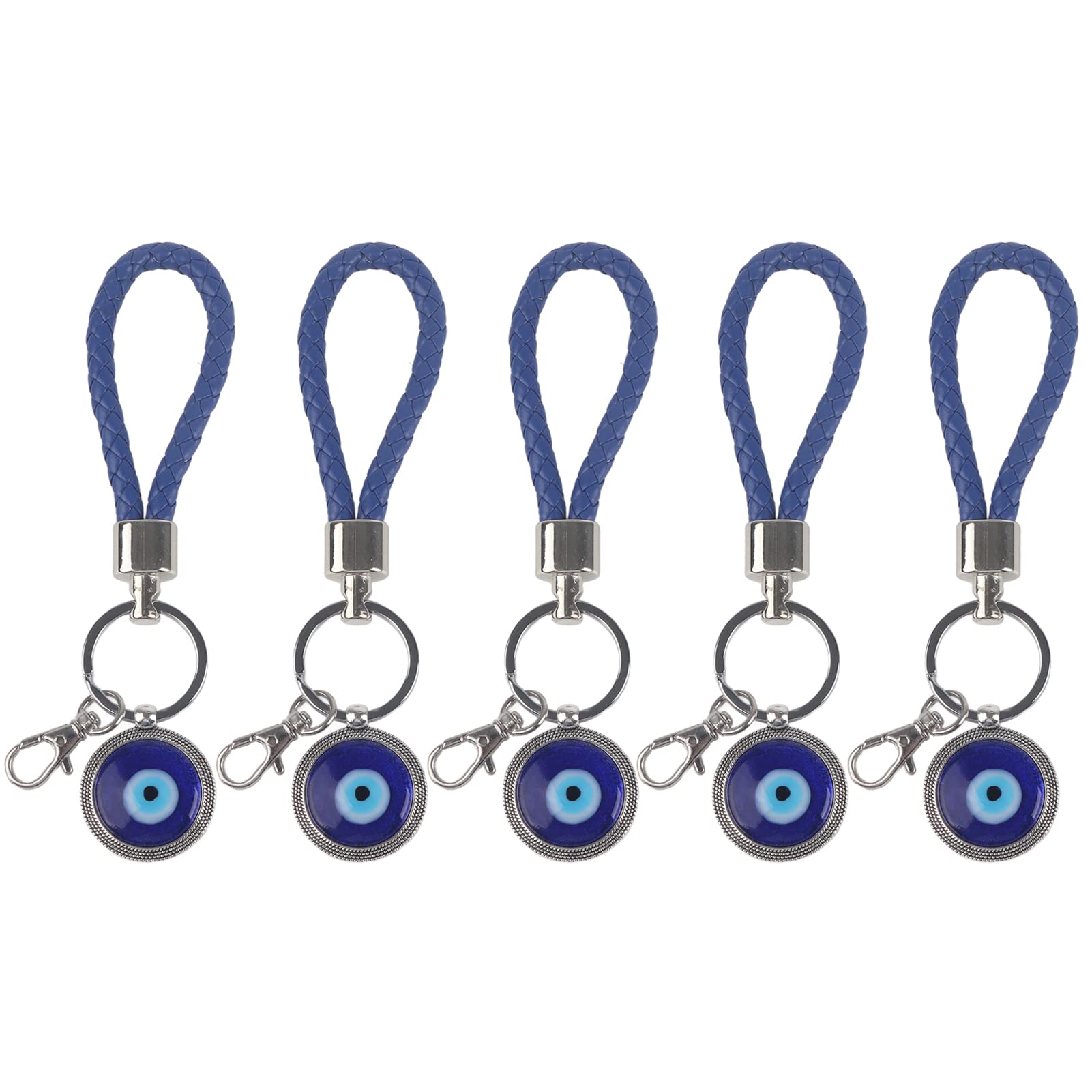 OUKENS Accessoires Porte-clés Œil Bleu Turc Verre Lot 5