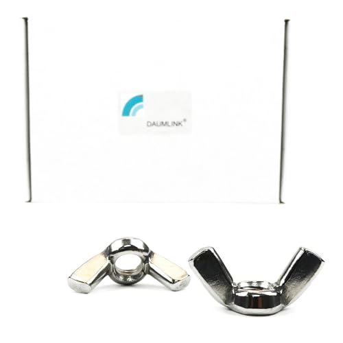 DAUMLINK Écrous Écrou papillon M12 inox 25 pcs sans outil