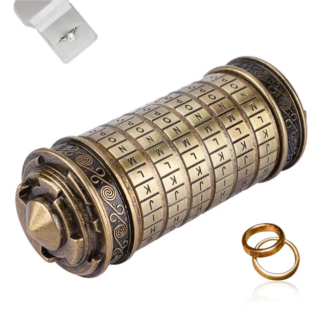 OUKENS Sports et loisirs mini serrure cryptex métal bague