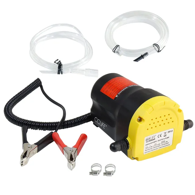 CCLife Oil Tools pompe vidange huile moteur 12V diesel