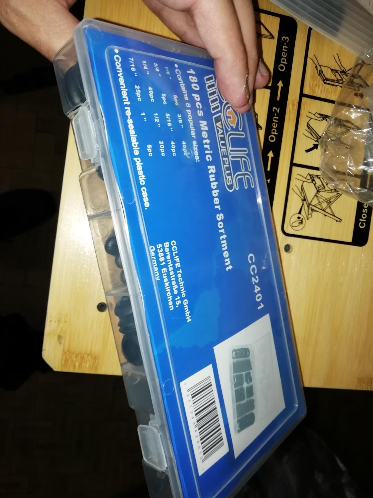 CCLIFE DIY Tools Coffret Oeillets Passe-Câble 180 Pièces