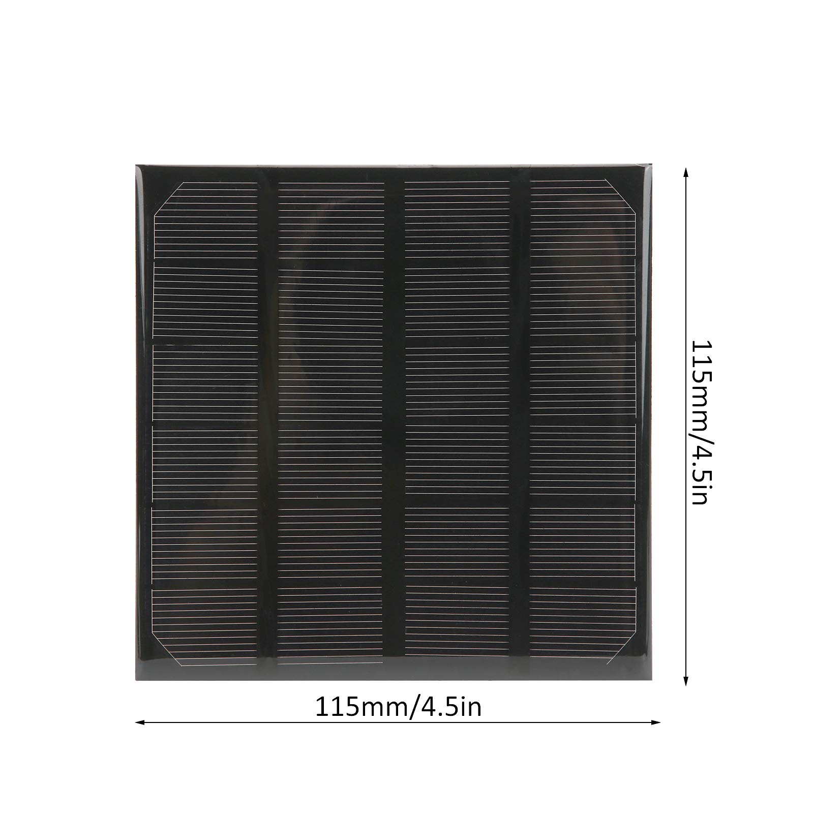 Jadeshay Solaire Photovoltaïque mini panneau 2W 6V 115 mm