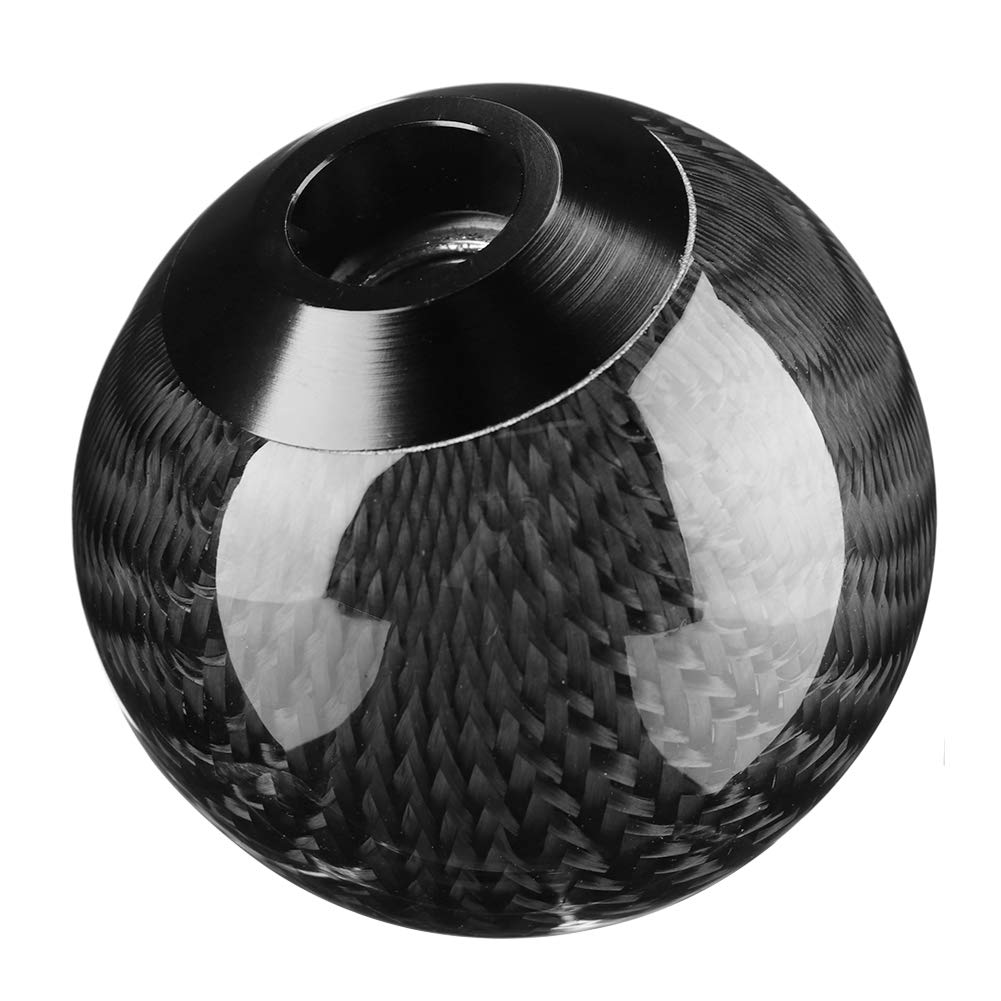 OUKENS Pommeau Levier Vitesse Carbone Noir Universel Métal