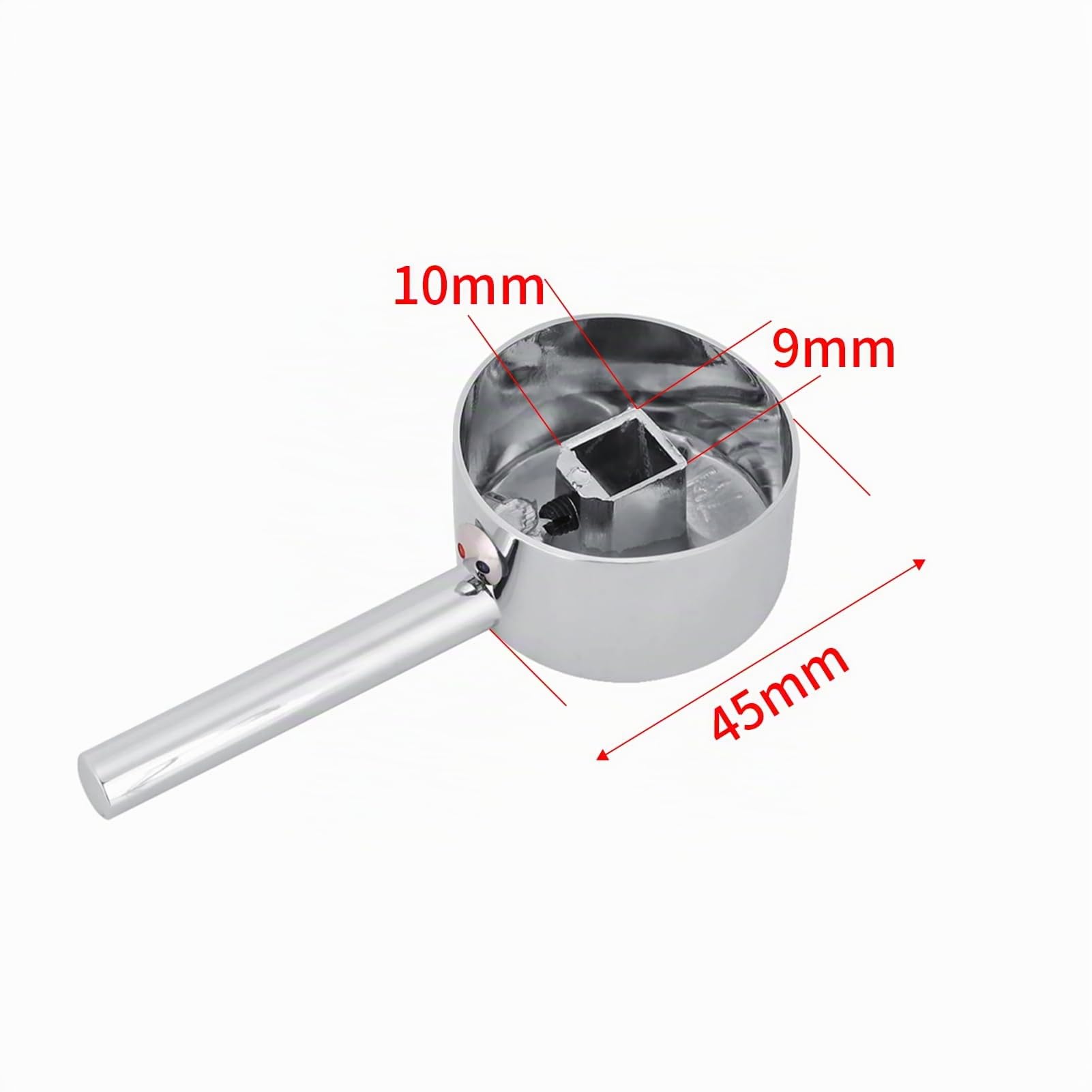 OUKENS poignée levier robinet 45 mm zinc chromé 1 pièce