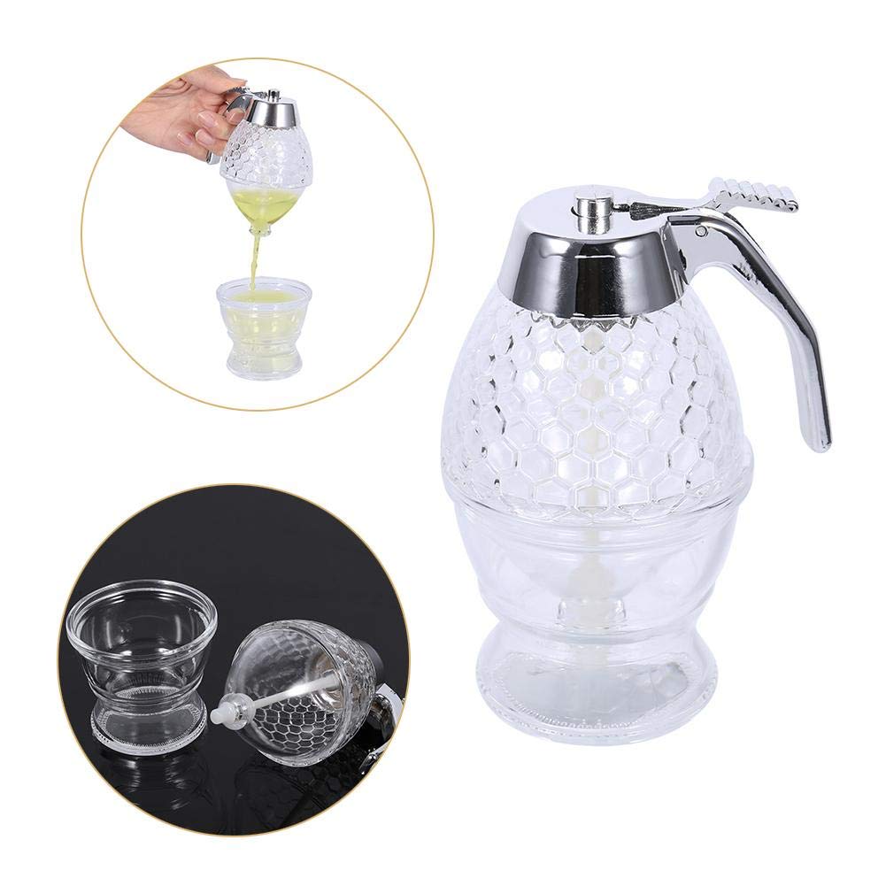 Jadeshay distributeur miel 200 ml acrylique transparent