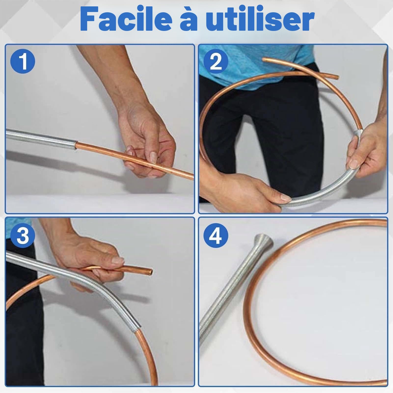 LEONTOOL Clés à Molette kit 5 cintreuses ressort cuivre 1/4-5/8"