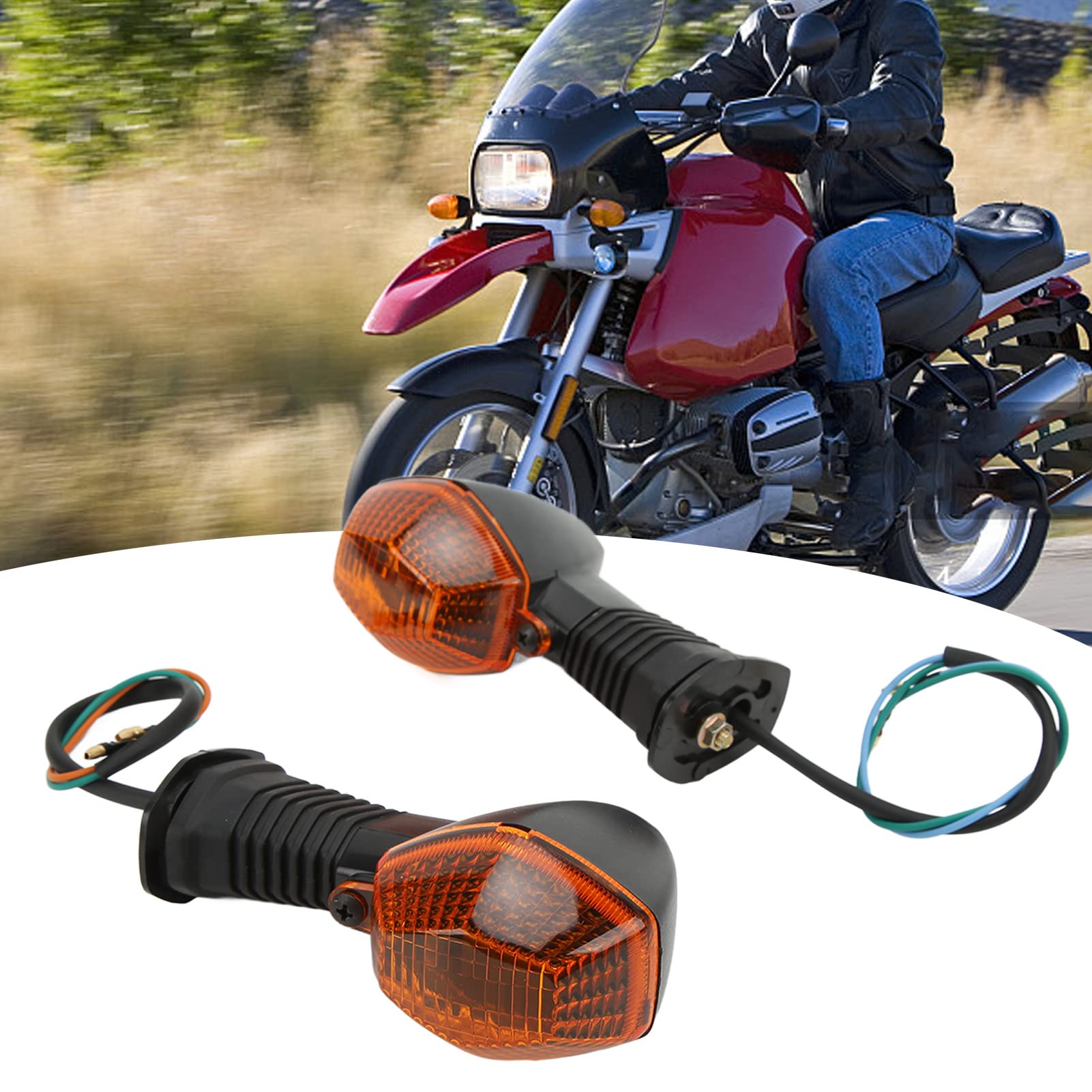 OUKENS clignotant moto avant Suzuki V-Strom brun 12V