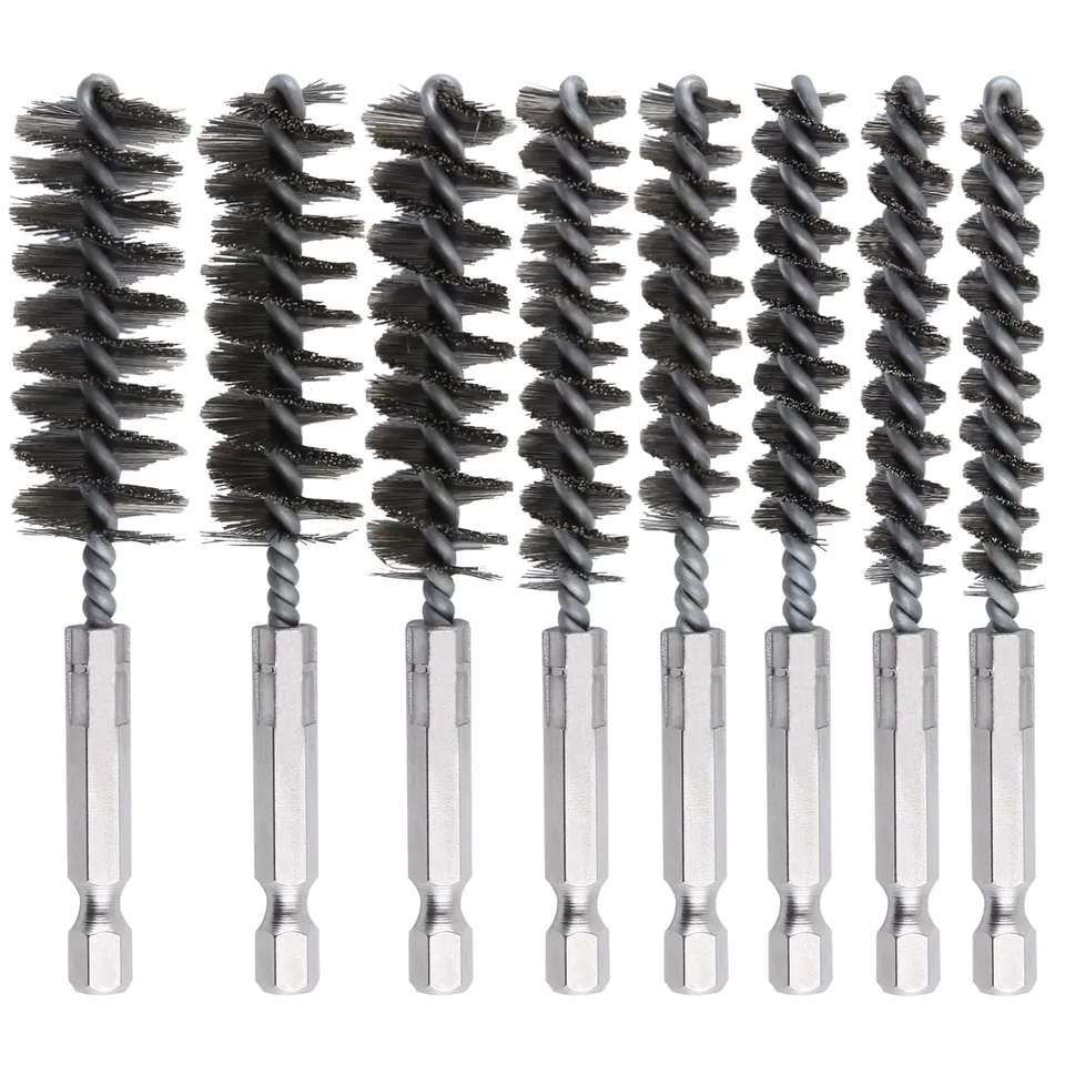 LEONTOOL Sanding brosse alésage inox 8-19 mm lot 8