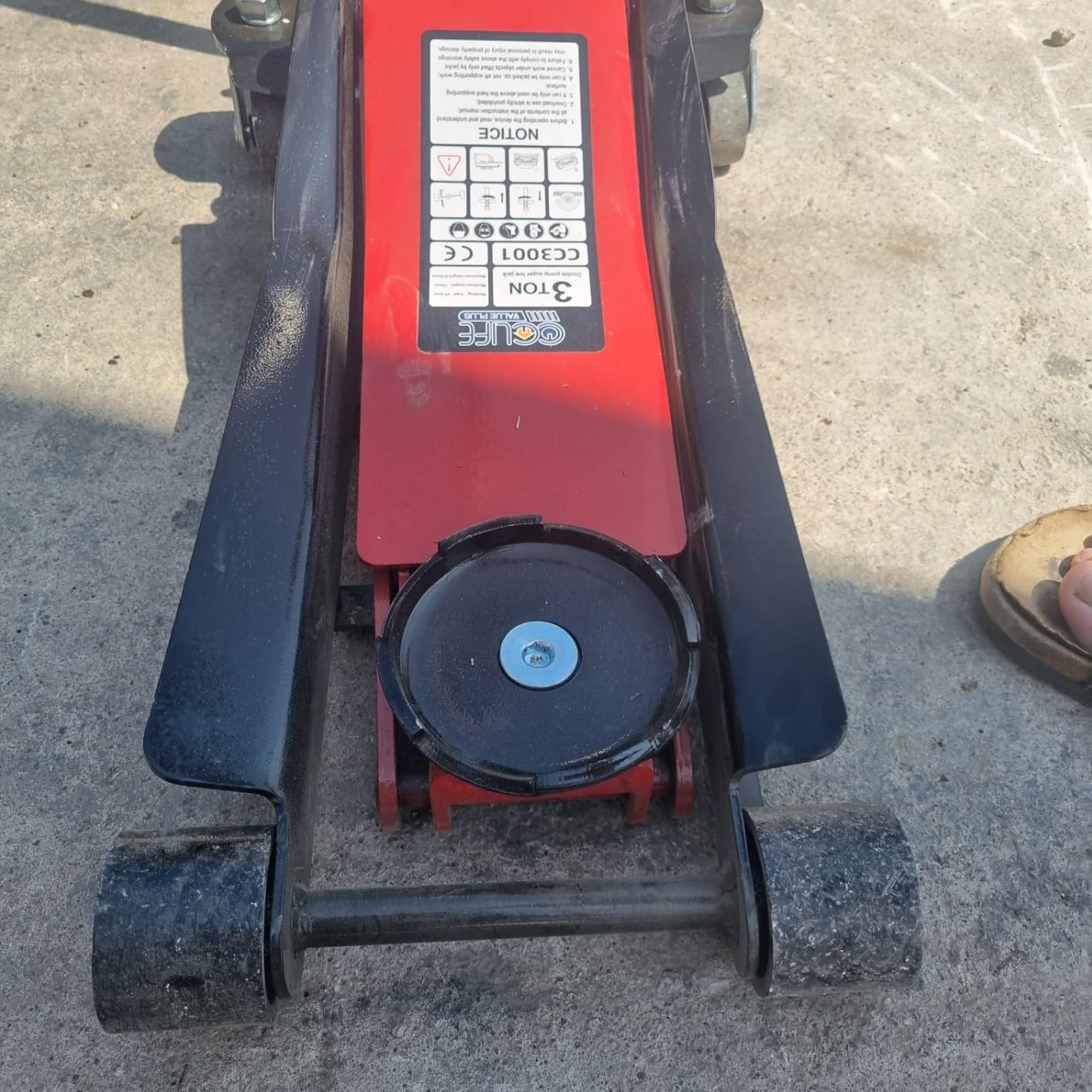 CCLIFE DIY Tools cric hydraulique 3T 75-510 mm