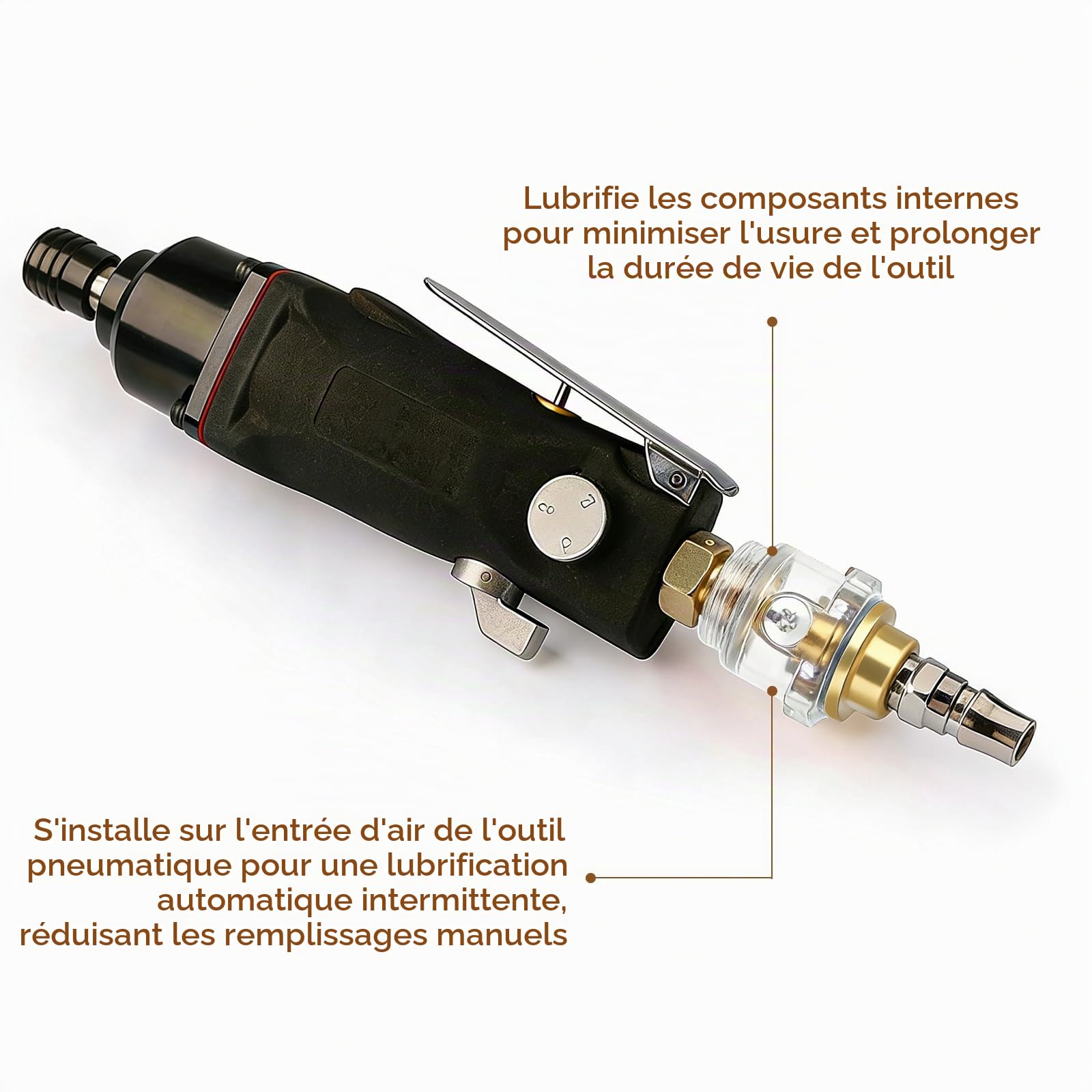 OUKENS Entretien huileur pneumatique 1/4 BSP mini