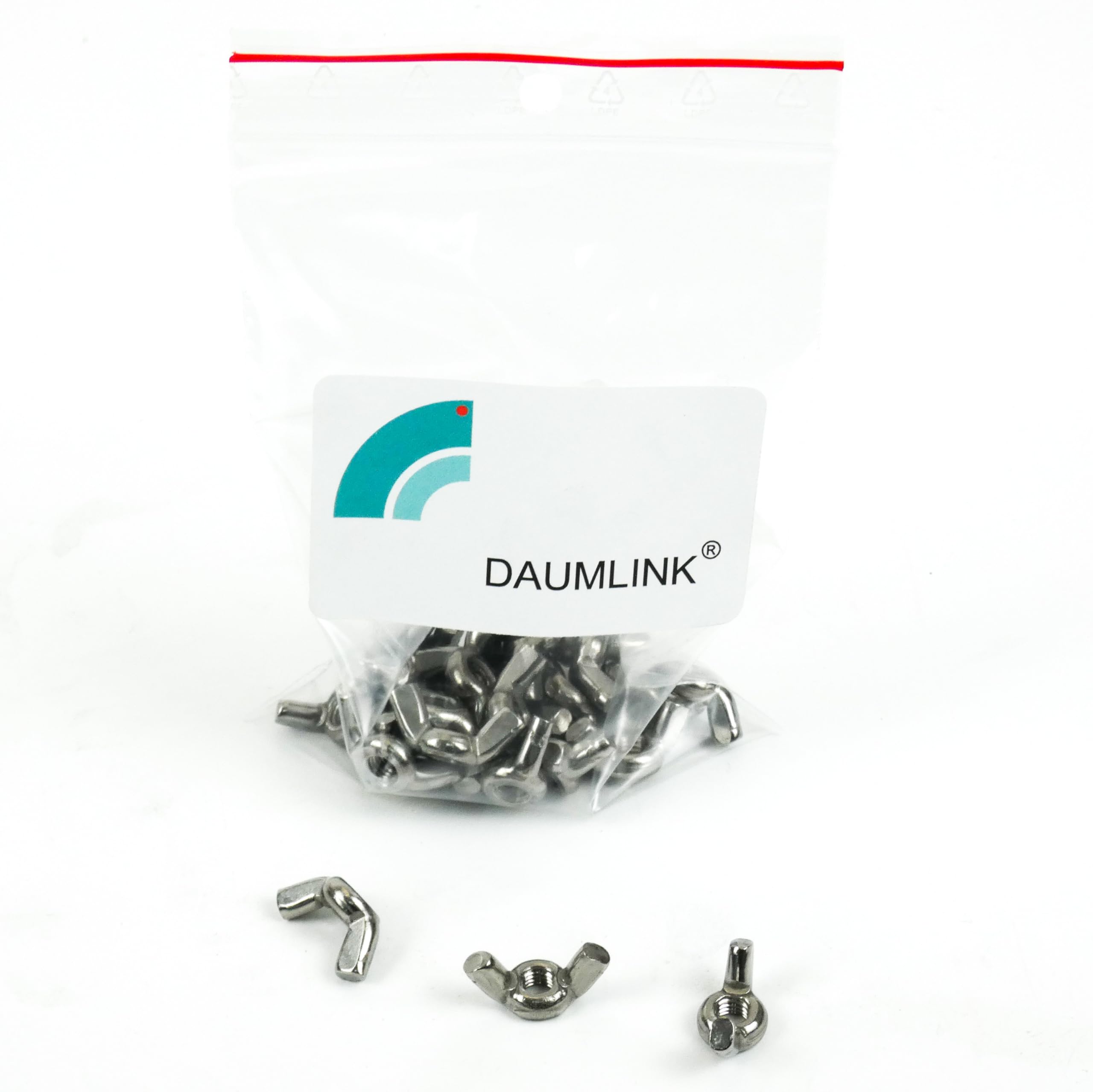 DAUMLINK Écrous Écrou papillon M5 inox 25 pièces sans outil
