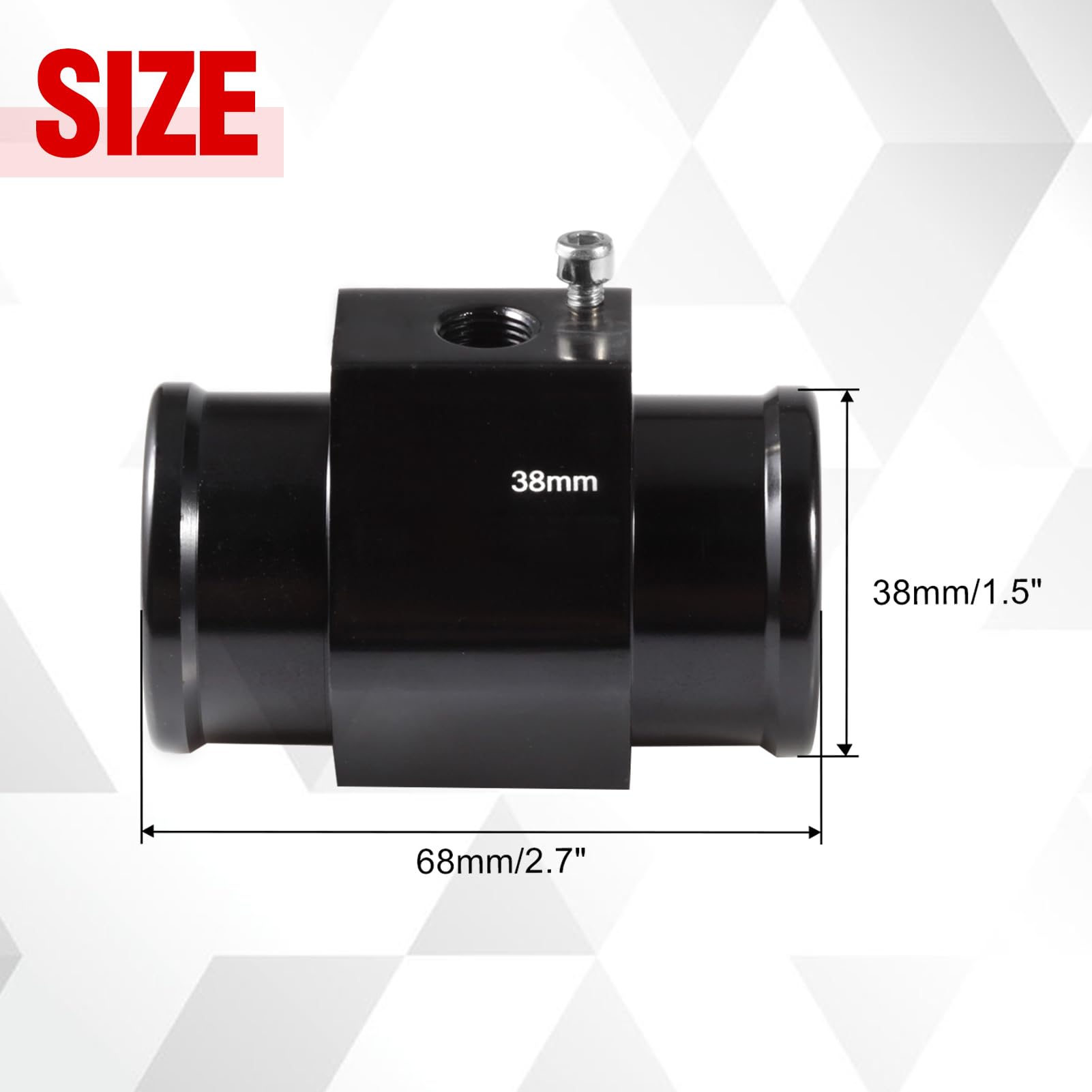 LEONTOOL Adaptateur durite 38 mm sonde température eau + colliers