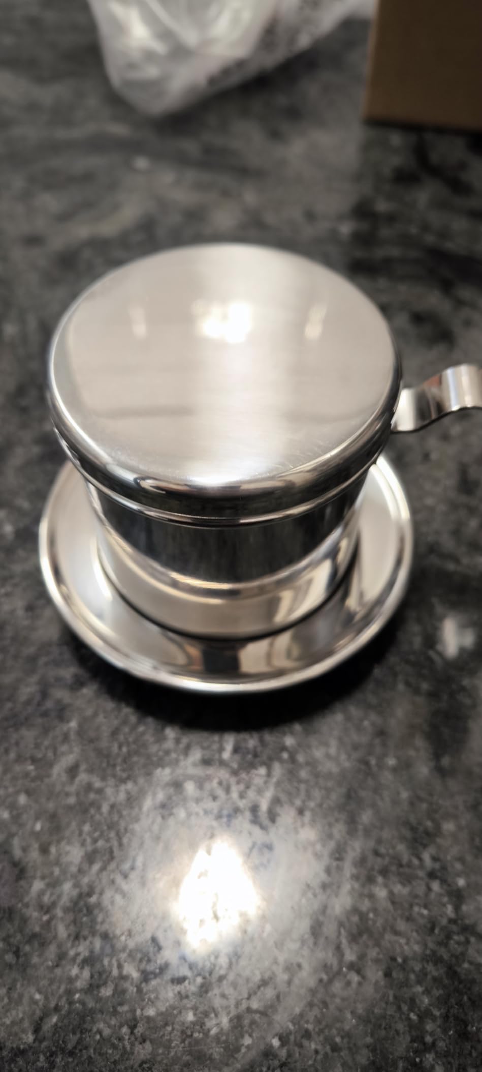 OUKENS Filtre Café Vietnamien Inox 100 ml 1 Tasse Réutilisable
