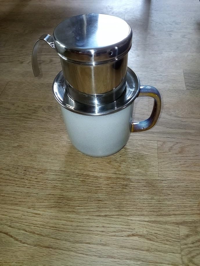 OUKENS Filtre Café Vietnamien Inox 100 ml 1 Tasse Réutilisable