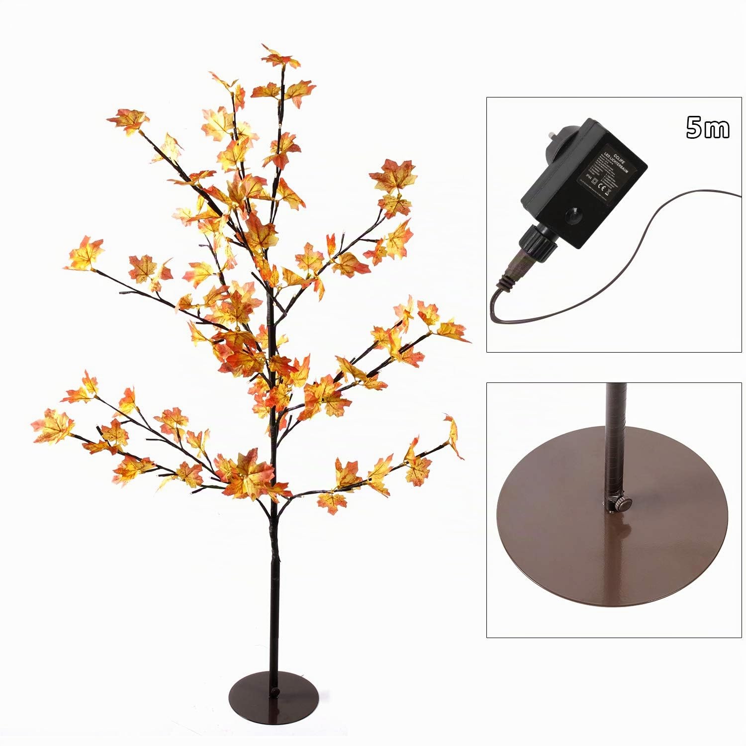 CCLIFE DIY Tools arbre lumineux LED blanc chaud 180cm 160 LED