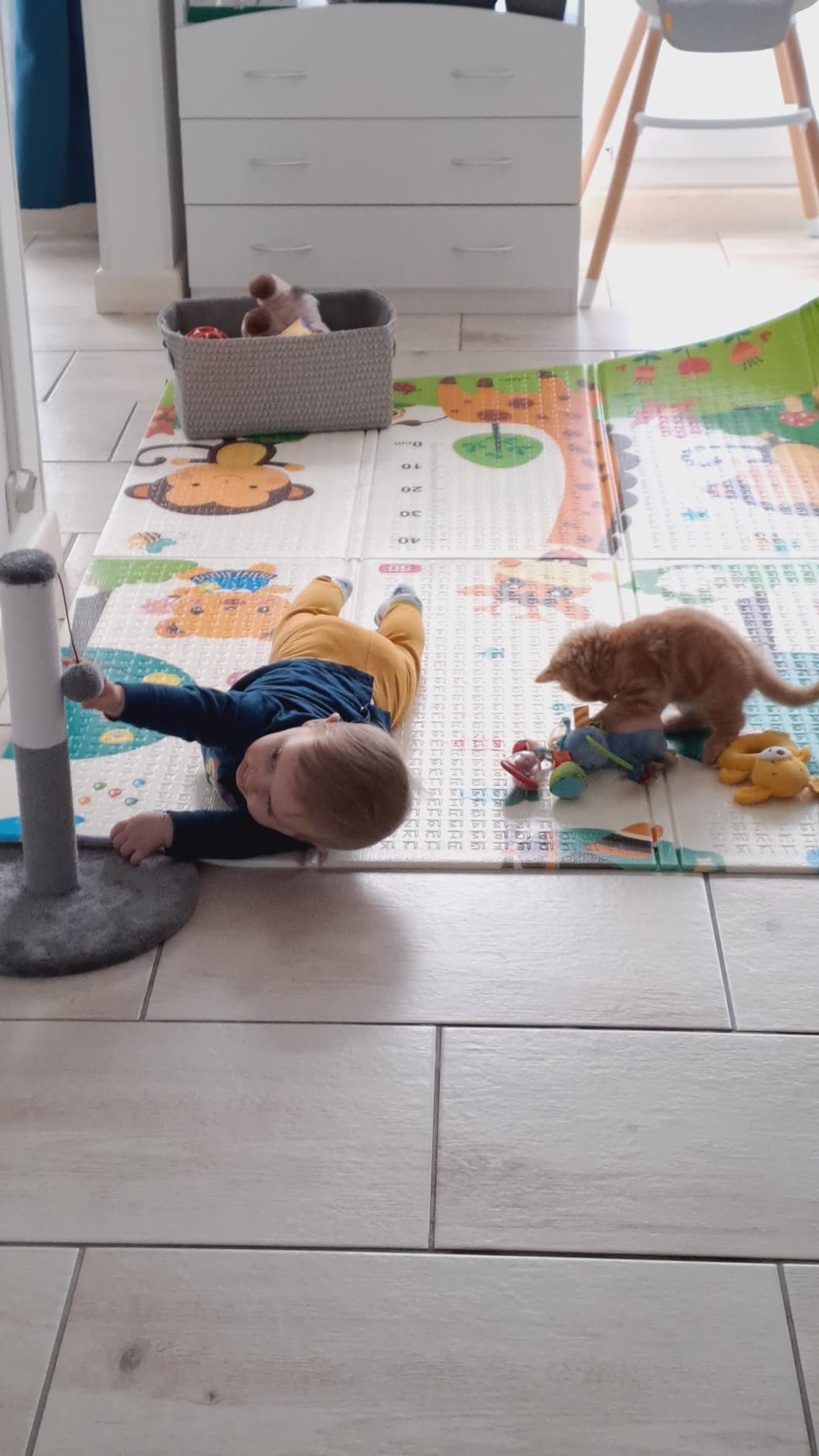 CCLIFE Baby & Kids tapis jeux 196x175 chiffres girafes