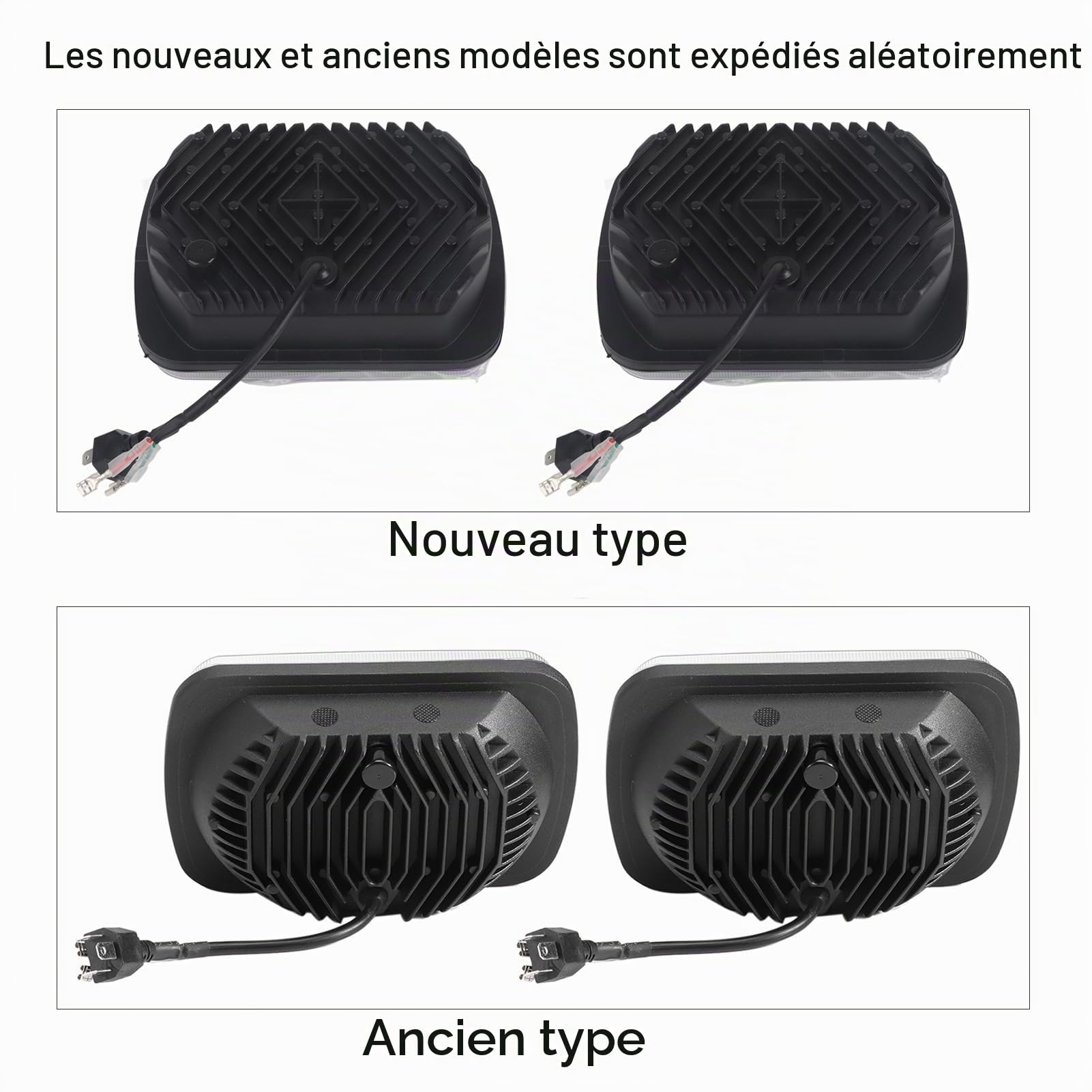 OUKENS Électronique automobile phare LED voiture 5x7 pouces lot 2 IP67