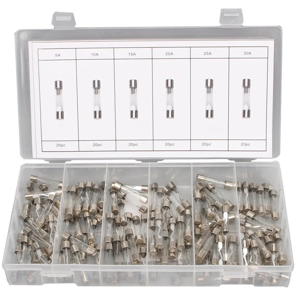 CCLIFE DIY Tools fusibles verre voiture 120 pièces 5-30A
