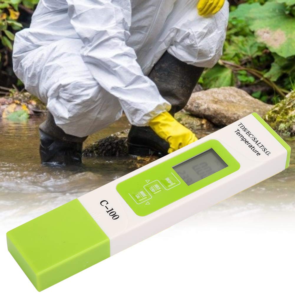 OUKENS C-100 testeur eau 5 en 1 salinité TDS EC