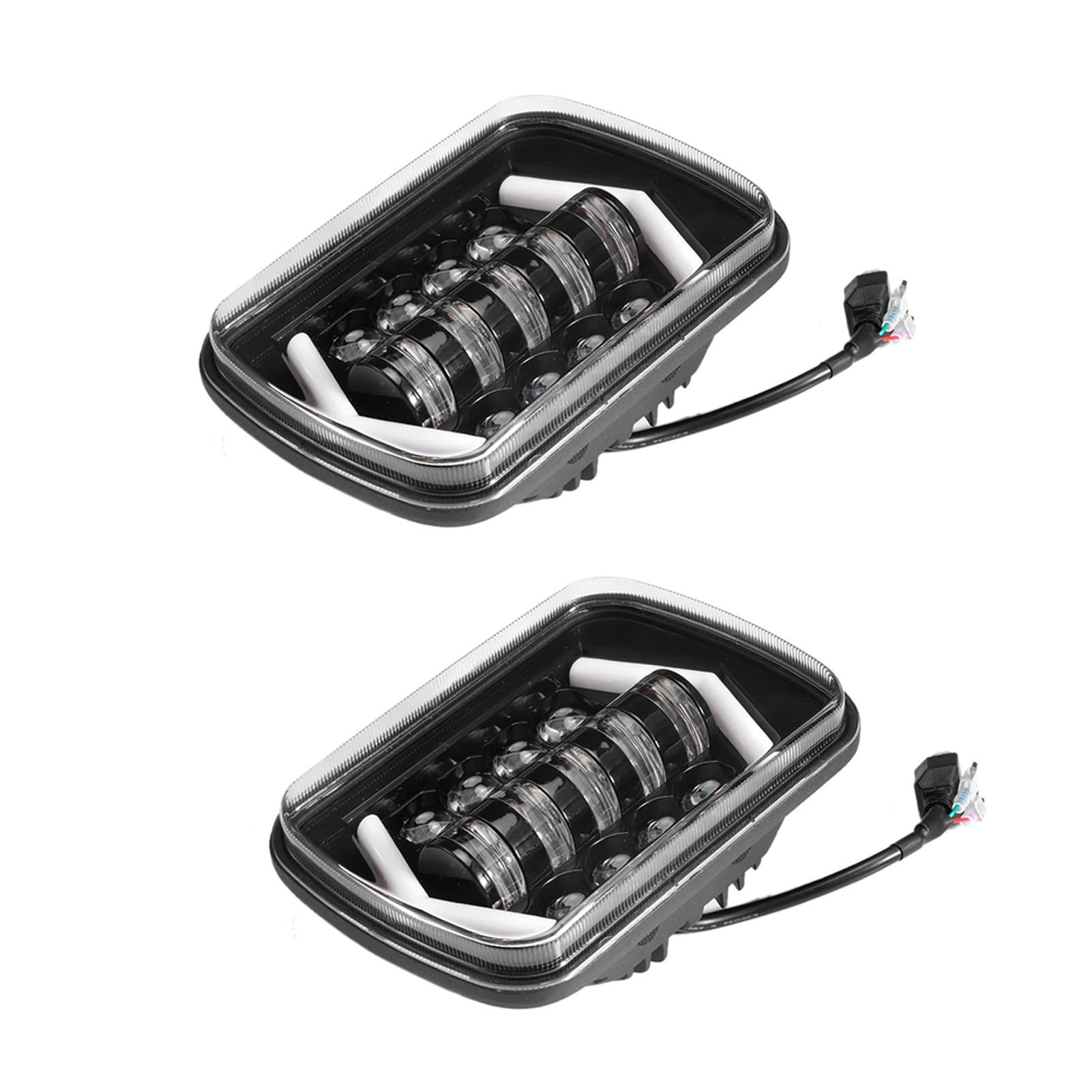 OUKENS Électronique automobile phare LED voiture 5x7 pouces lot 2 IP67