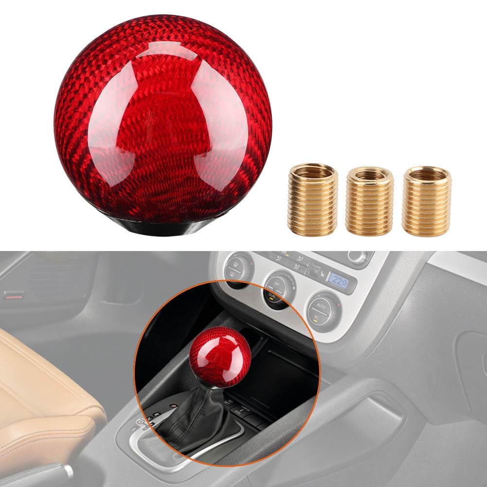 OUKENS Modification automobile pommeau vitesse rouge métal