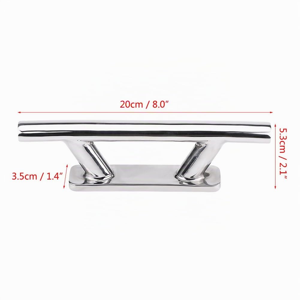 OUKENS Taquet bateau inox 316 8 pouces argent