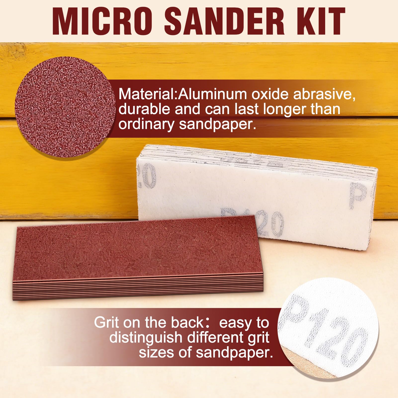 LEONTOOL Sanding Bandes abrasives 120 lot 100 90x30mm