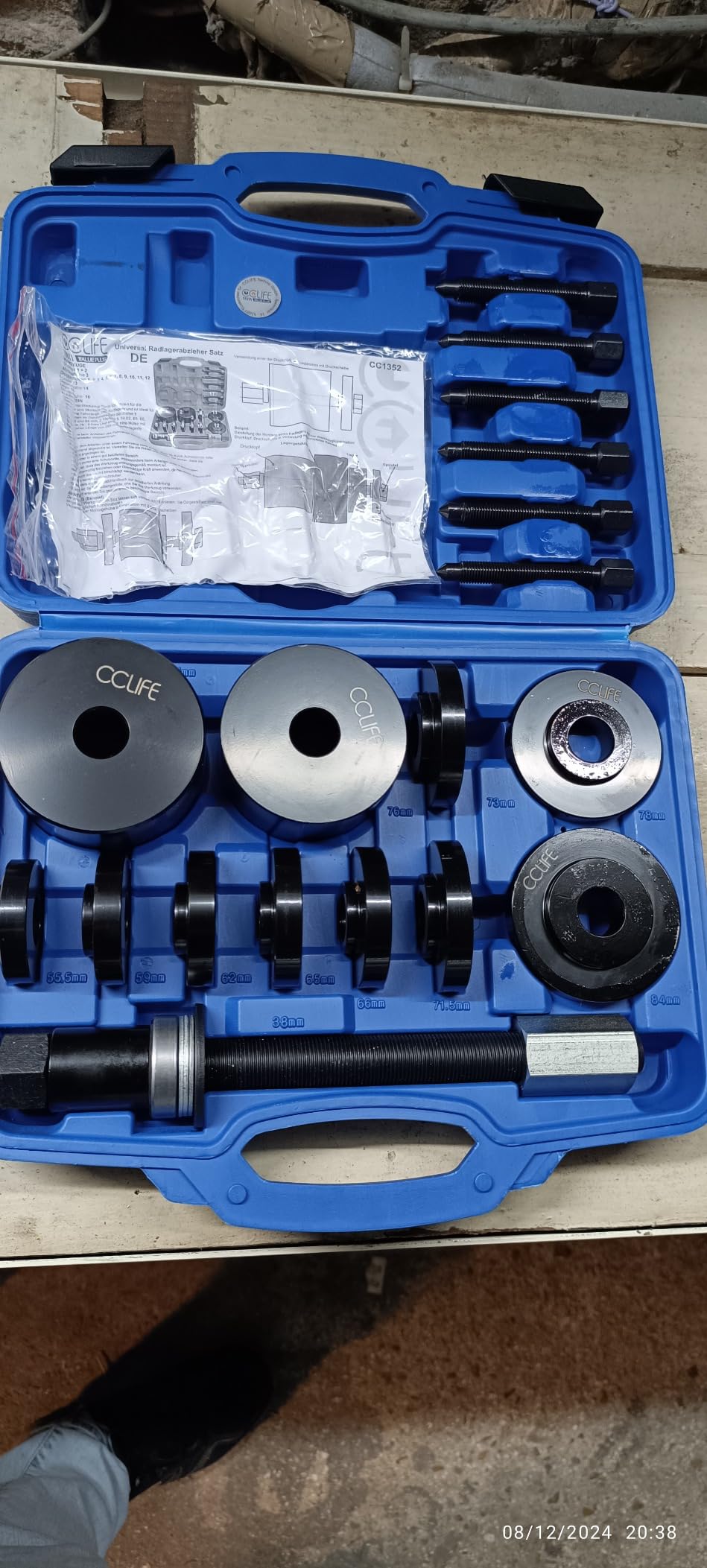 CCLife Puller Set kit silent-blocs 26 pièces 44-82 mm