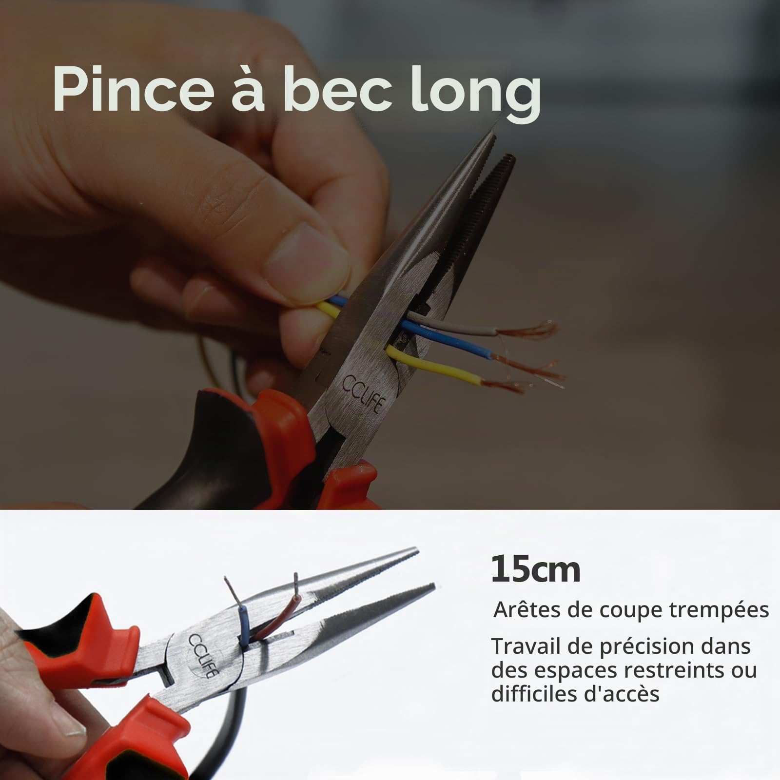 CCLIFE Screwdriver Sets Jeu Pinces Tournevis 12 Pièces