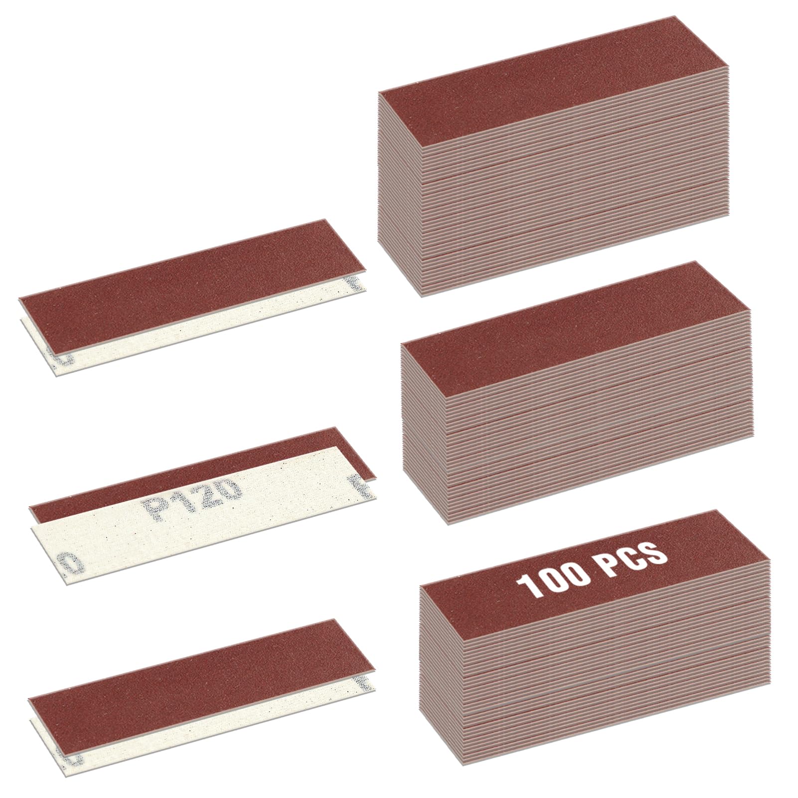 LEONTOOL Sanding Bandes abrasives 120 lot 100 90x30mm