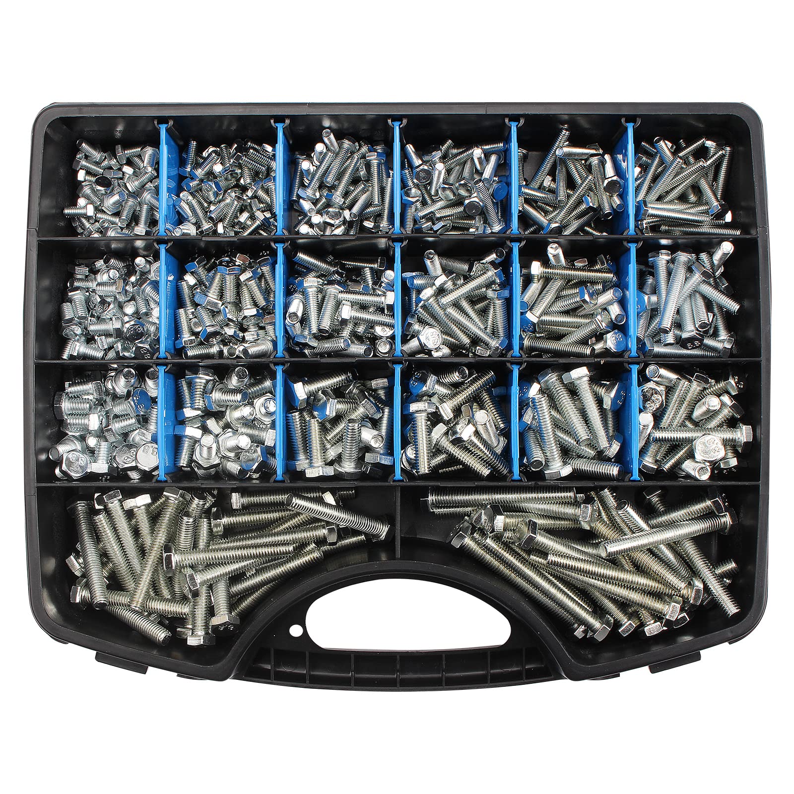 CCLIFE DIY Tools Coffret vis hexagonales 580 pièces M4-M6