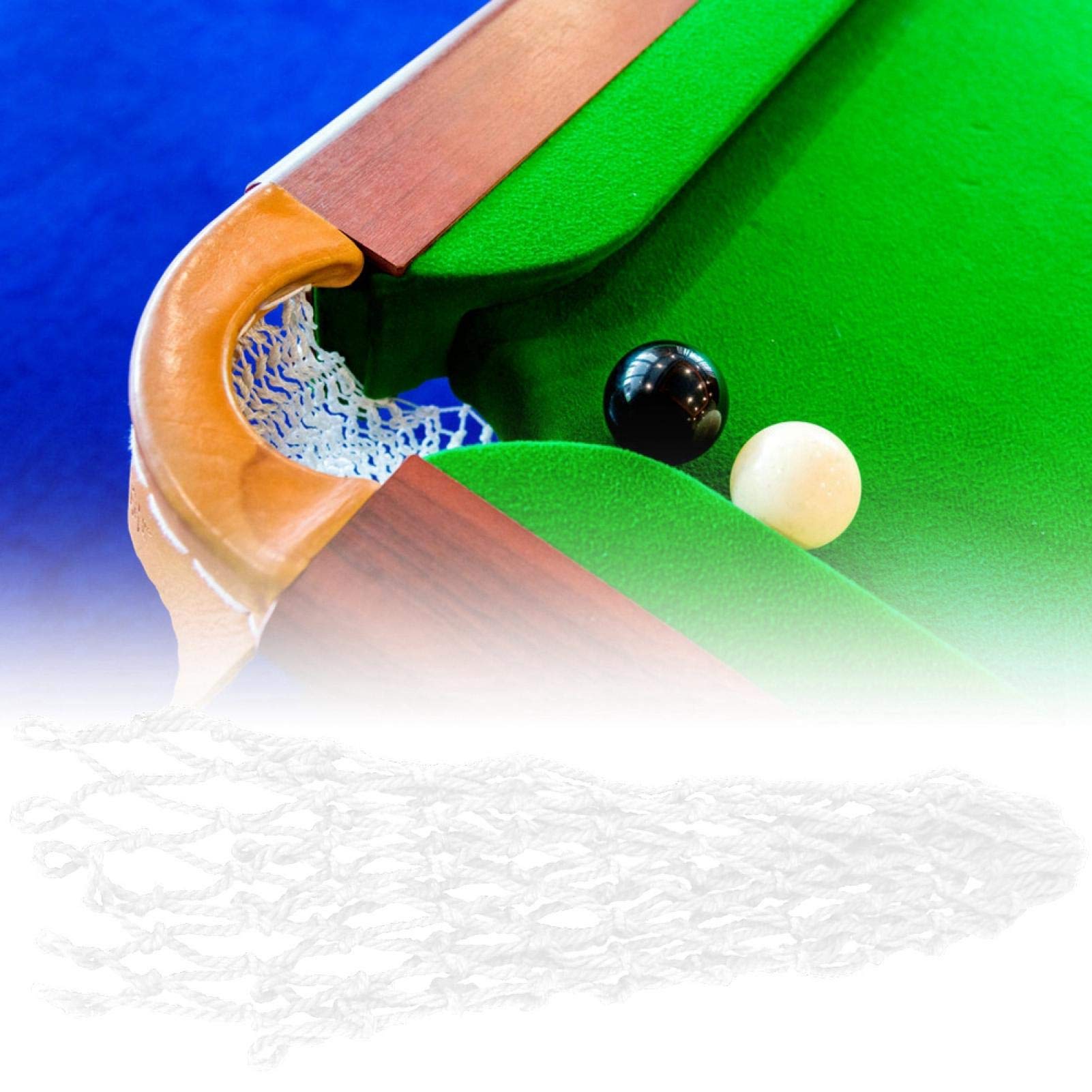 OUKENS Sports et loisirs filet poche billard blanc 6 pièces