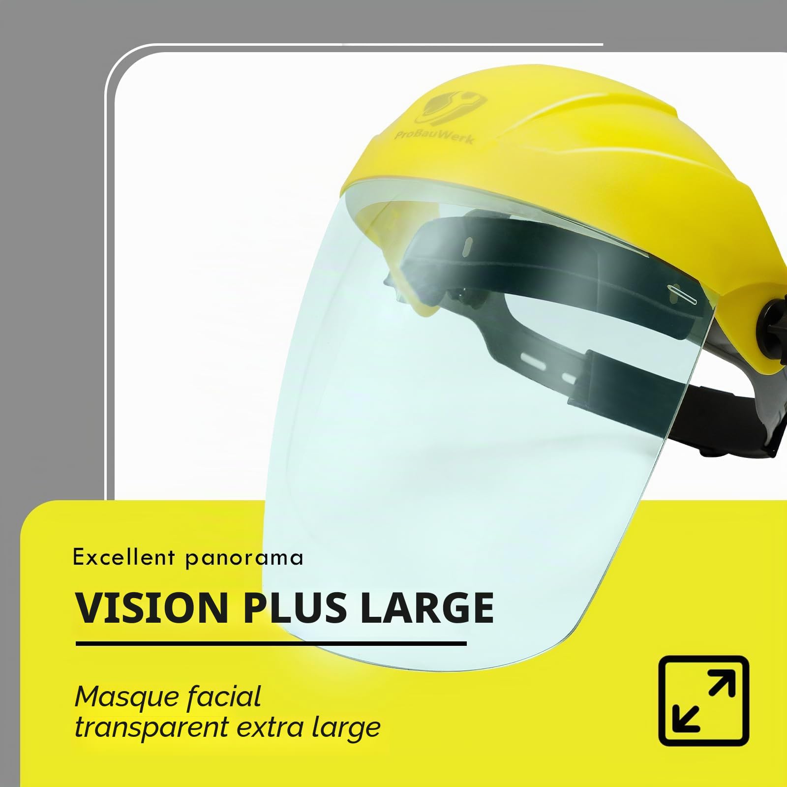 CCLIFE DIY Tools visière de protection polycarbonate 246x264 mm