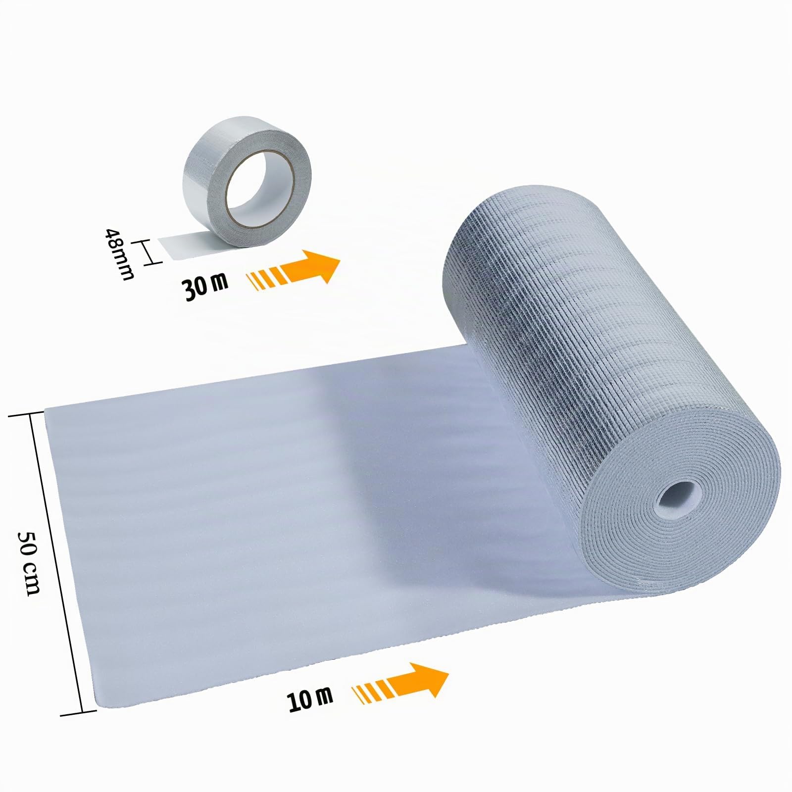 CCLIFE DIY Tools isolant thermique alu 0.5x10m 5m² 3-4mm