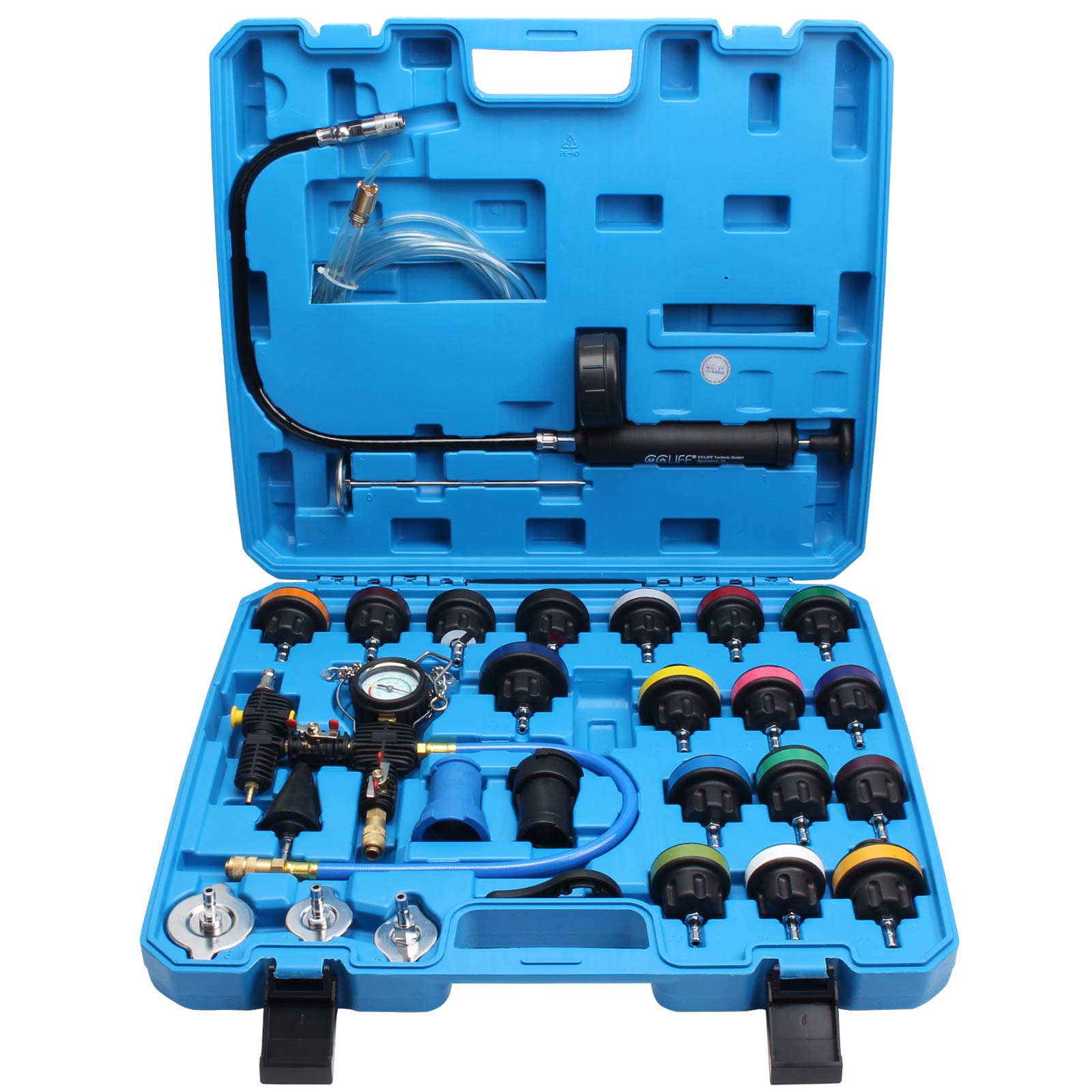 CCLIFE Test Tools testeur refroidissement 28 pièces bleu
