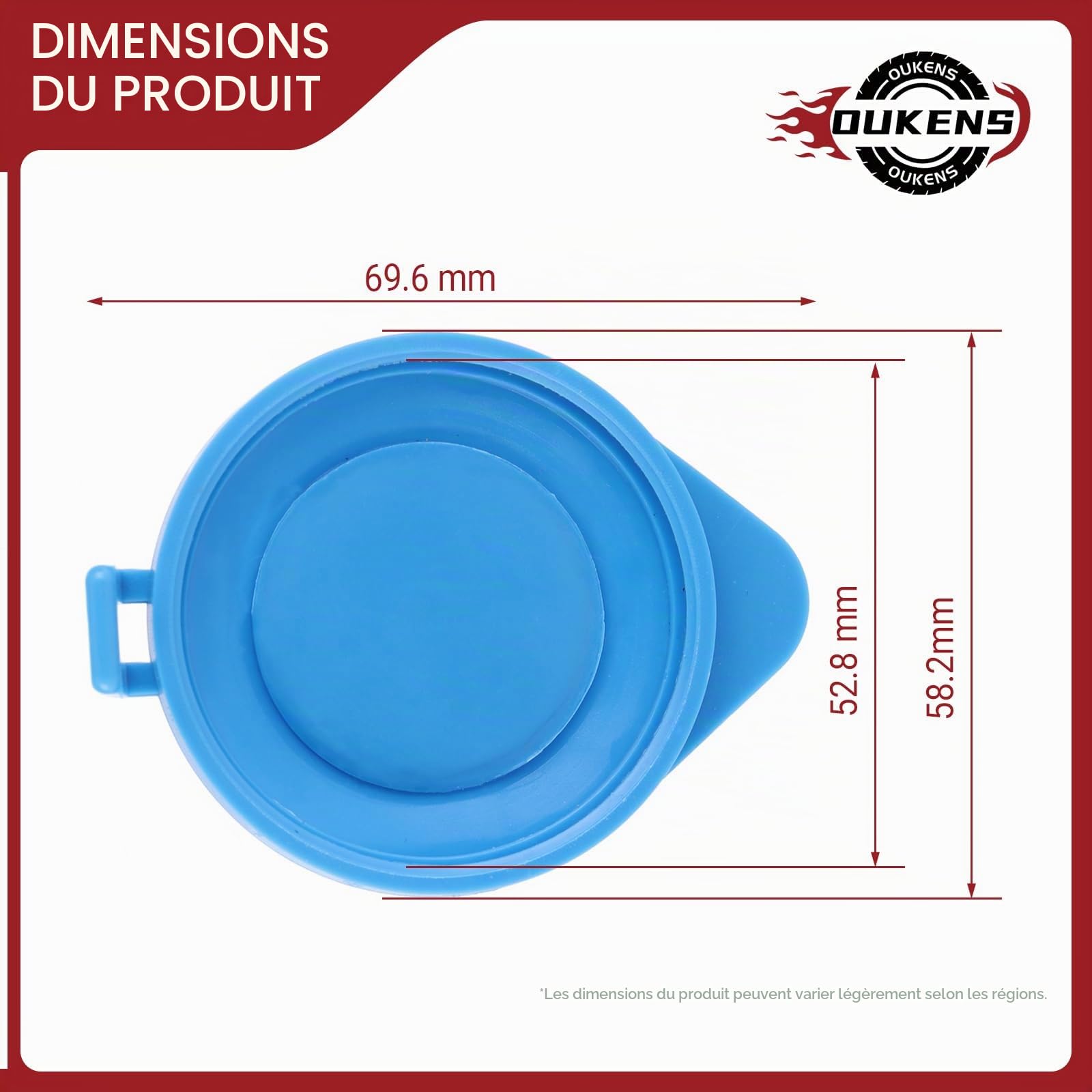 OUKENS Bouchon lave-glace Citroën Peugeot 643237 plastique