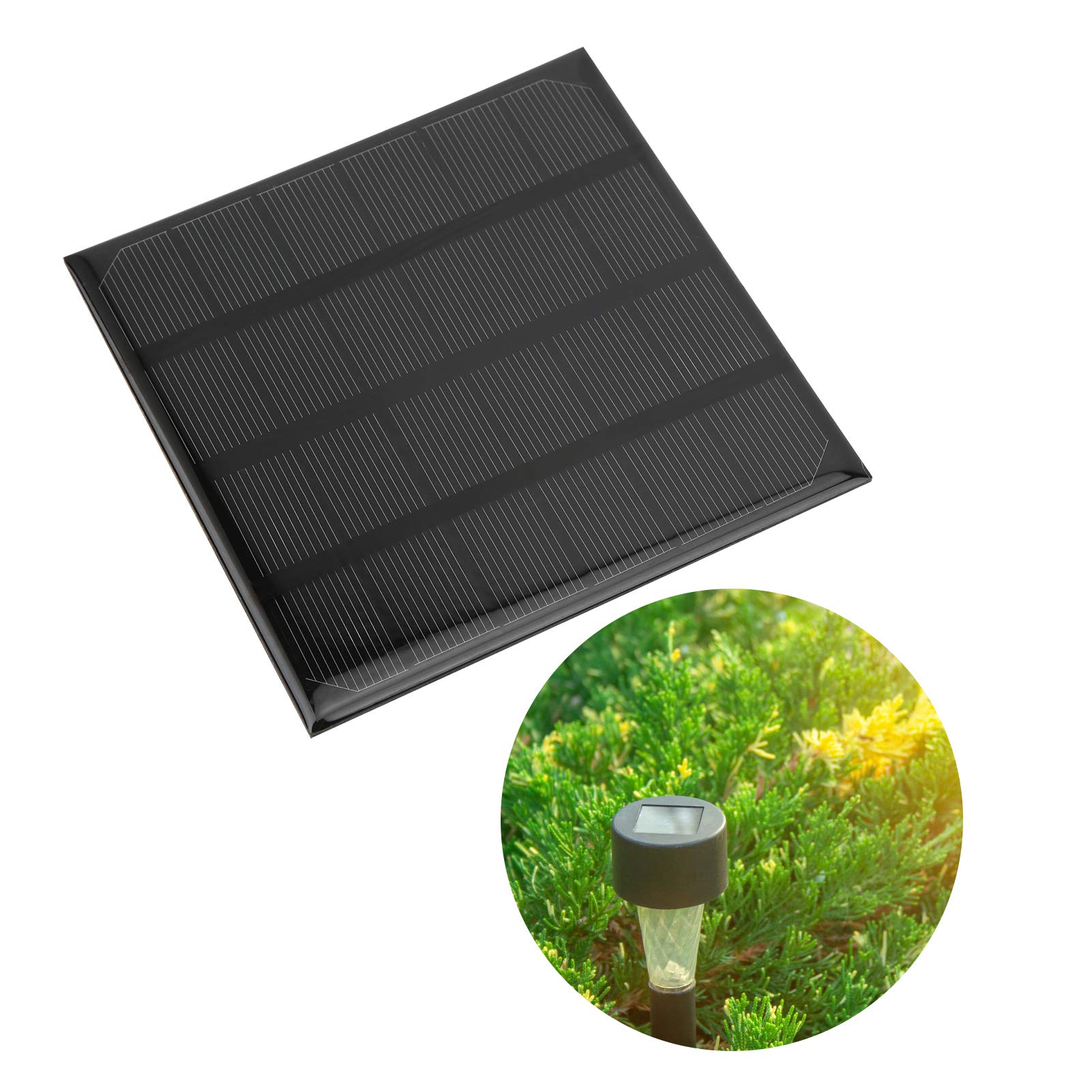 Jadeshay Solaire Photovoltaïque mini panneau 2W 6V 115 mm