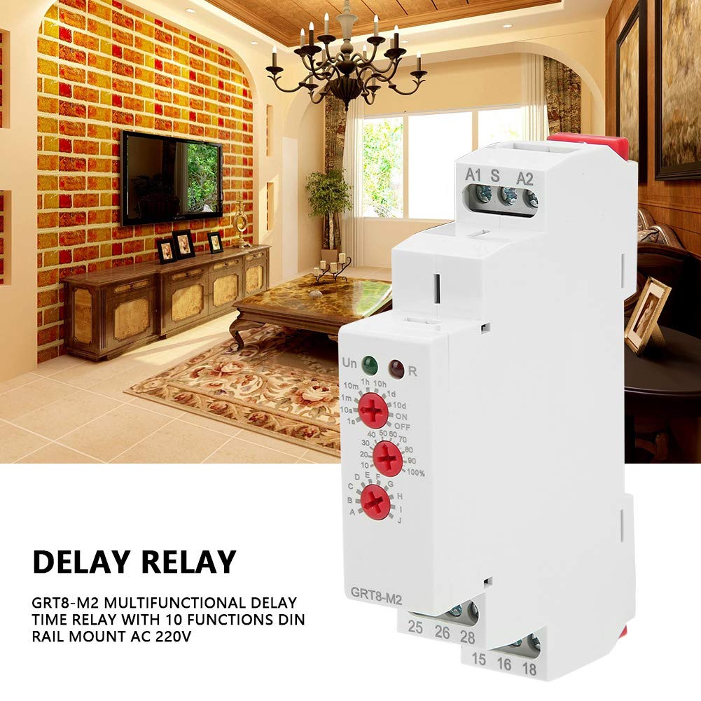 Jadeshay Installation Électrique Relais Temporisé GRT8-M2 220V